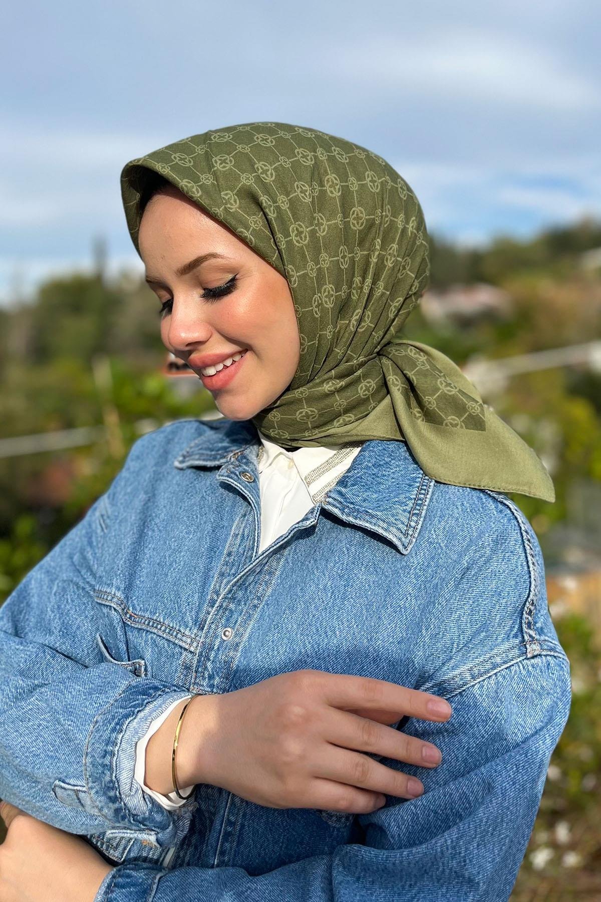 Aker Elegance Monogram Eşarp - 1090500-952