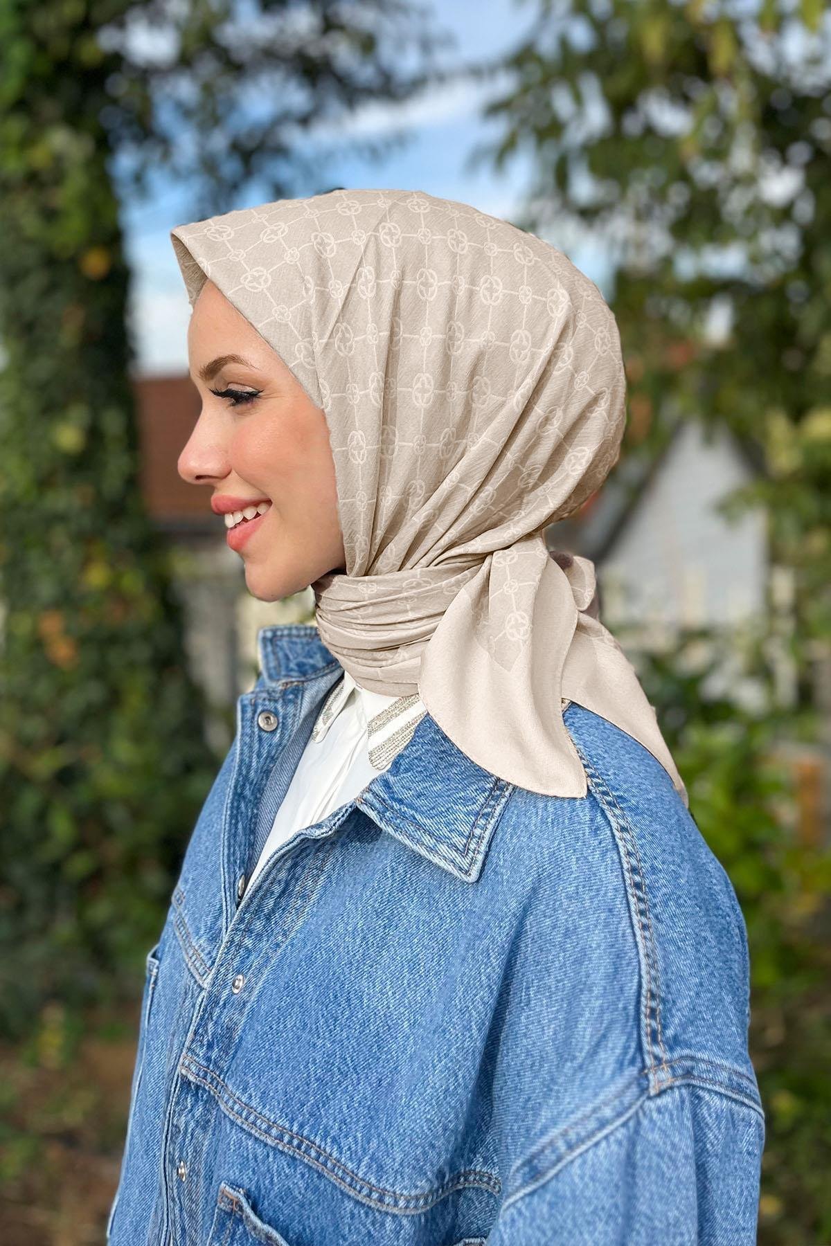 Aker Elegance Monogram Eşarp - 1090500-933