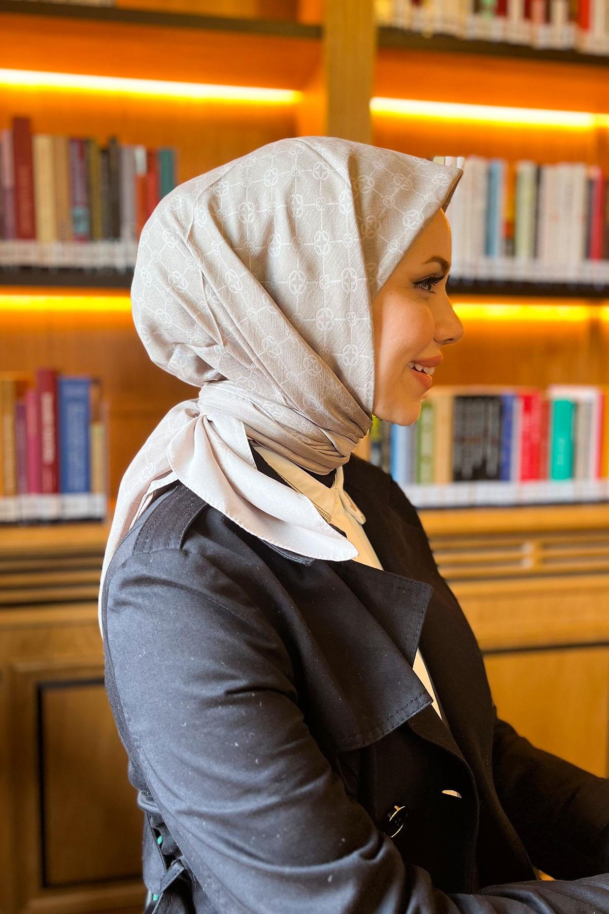 Aker Elegance Monogram Eşarp - 1090500-982