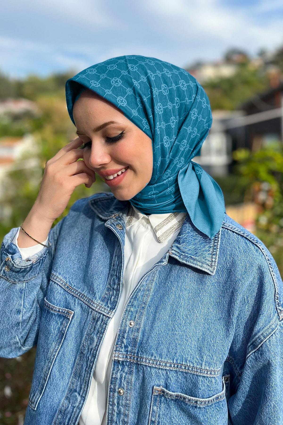 Aker Elegance Monogram Eşarp - 1090500-923