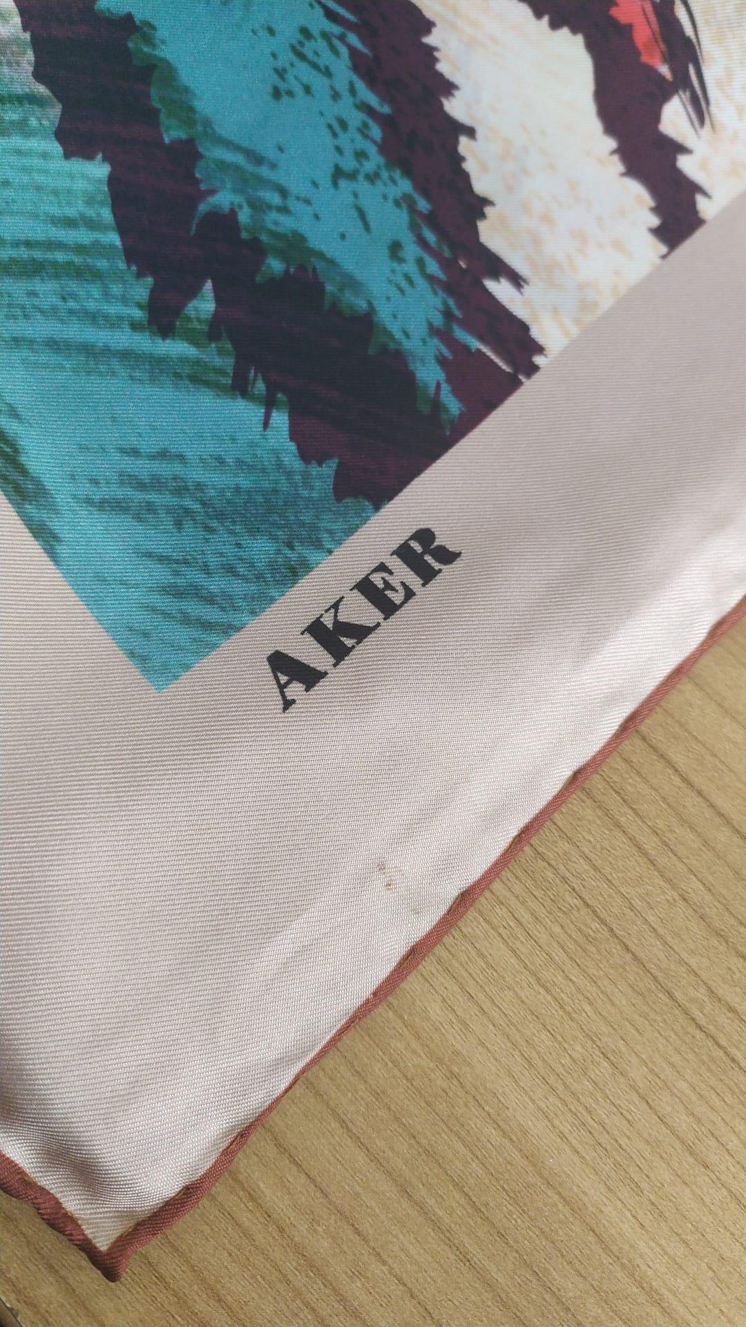 Aker Hafif Defolu İpek Eşarp 8128701-942 - Tivil - C207