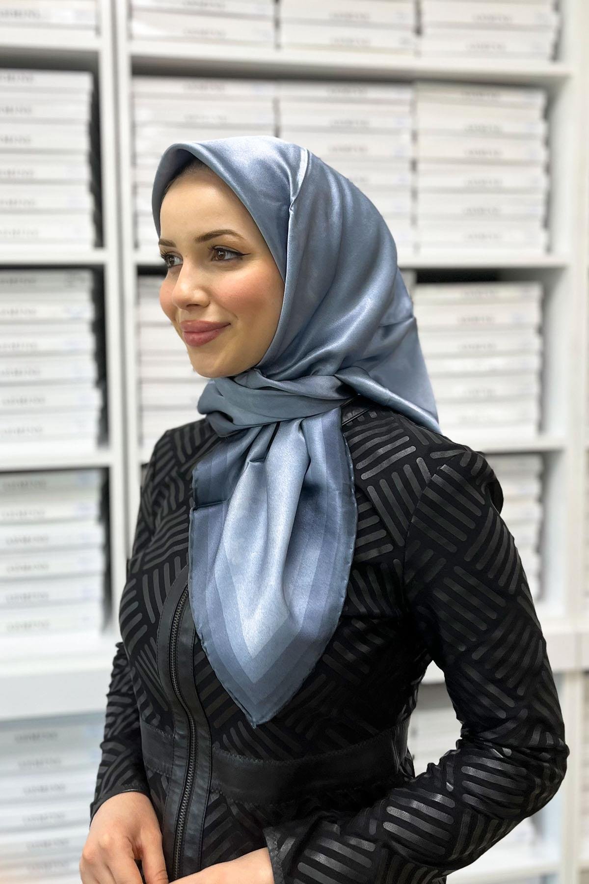 Aker İpek Eşarp - 2024 İlkbahar-Yaz - 8783757-322 - Taşlanmış Sura