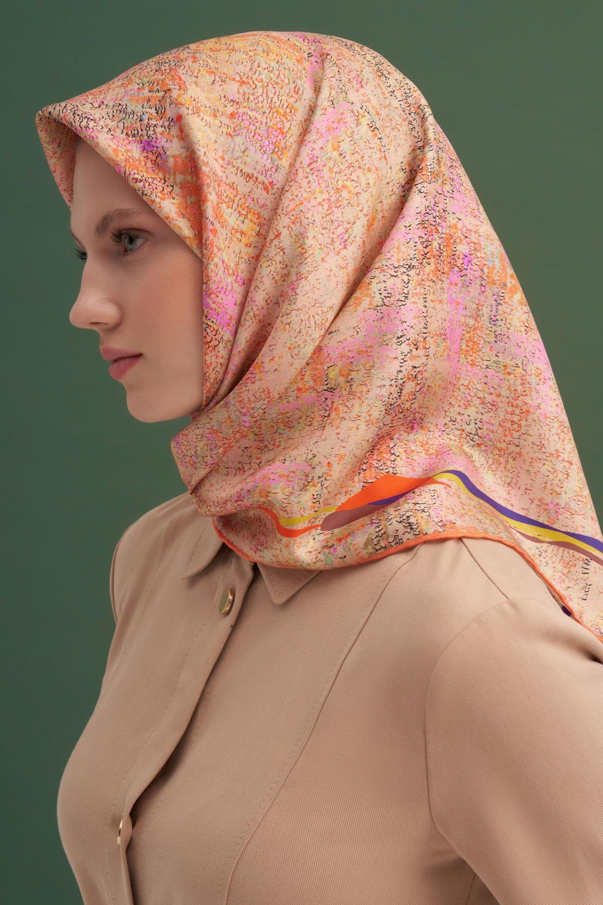 Aker İpek Eşarp - 2025 İlkbahar-Yaz - 8973713-961 - Tivil