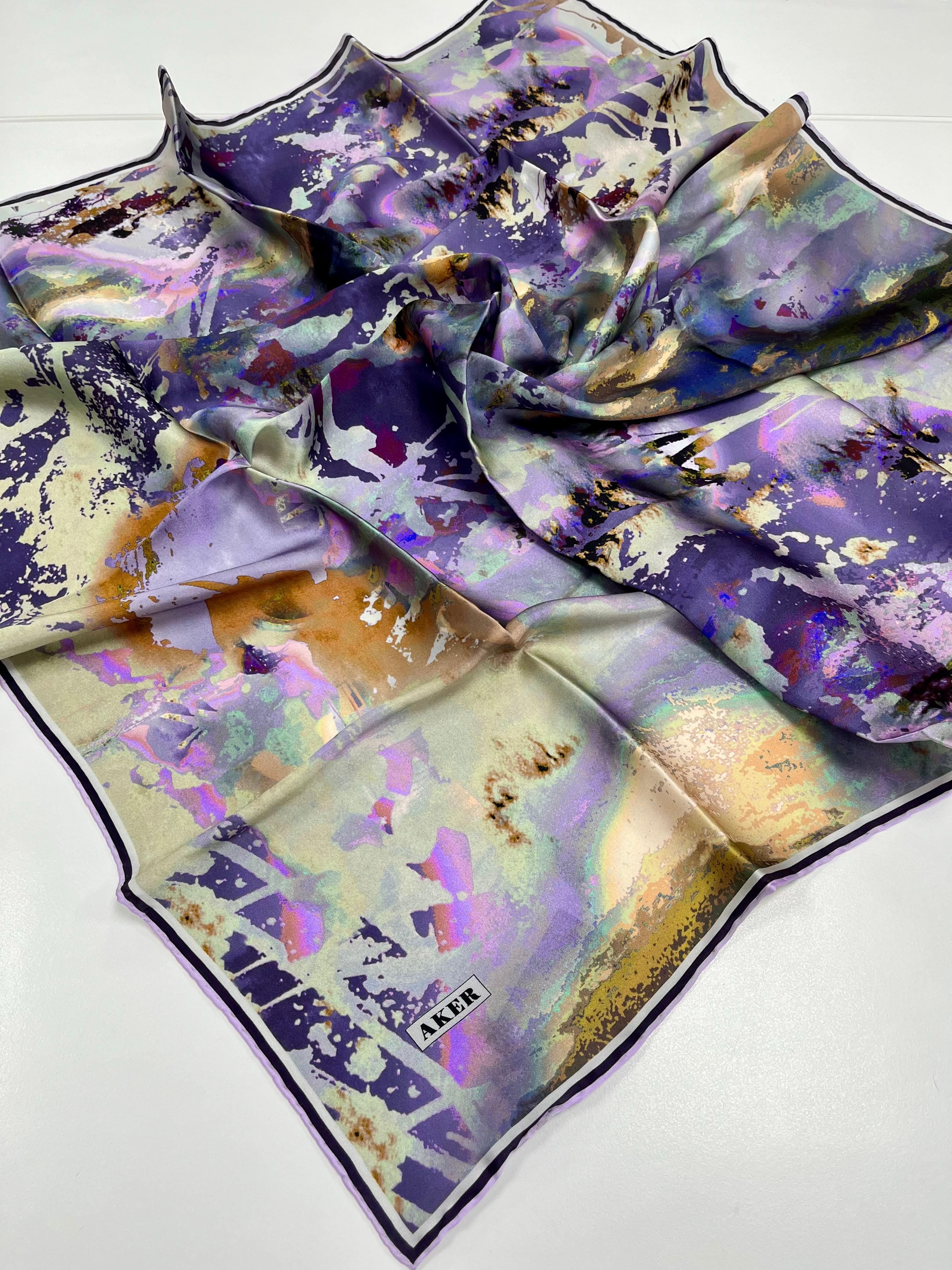 Aker Silk Scarf - 2025 Spring-Summer - 8989713-992 - Twill Silk