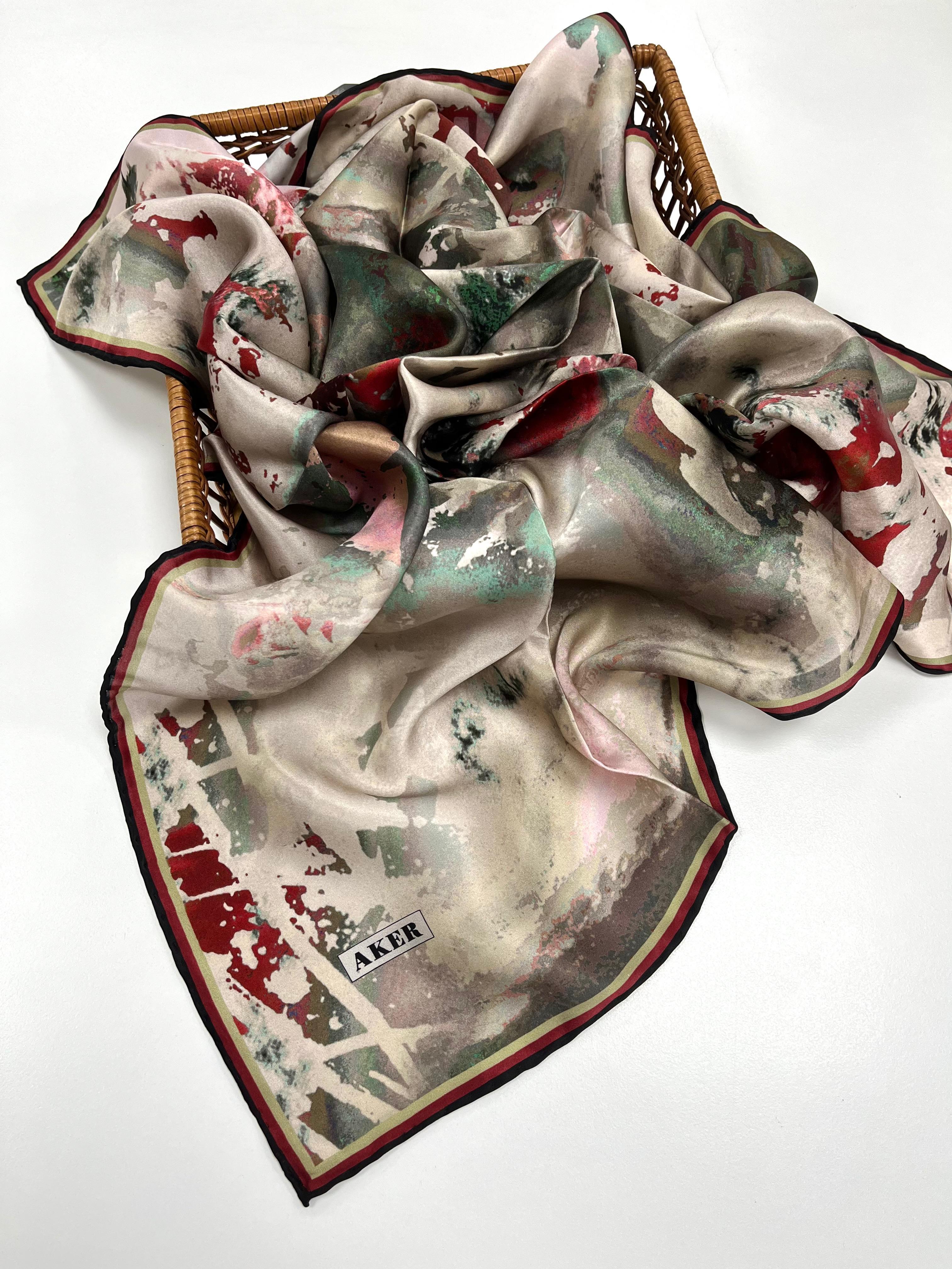 Aker Silk Scarf - 2025 Spring-Summer - 8989713-911 - Twill Silk