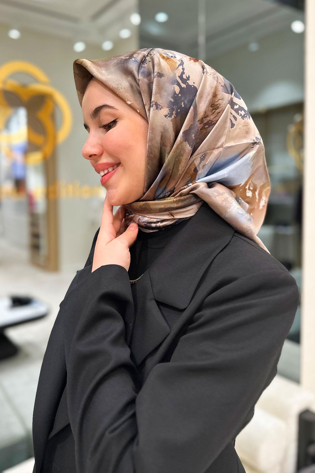 Aker Silk Scarf - 2025 Spring-Summer - 8989701-371 - Satin Silk