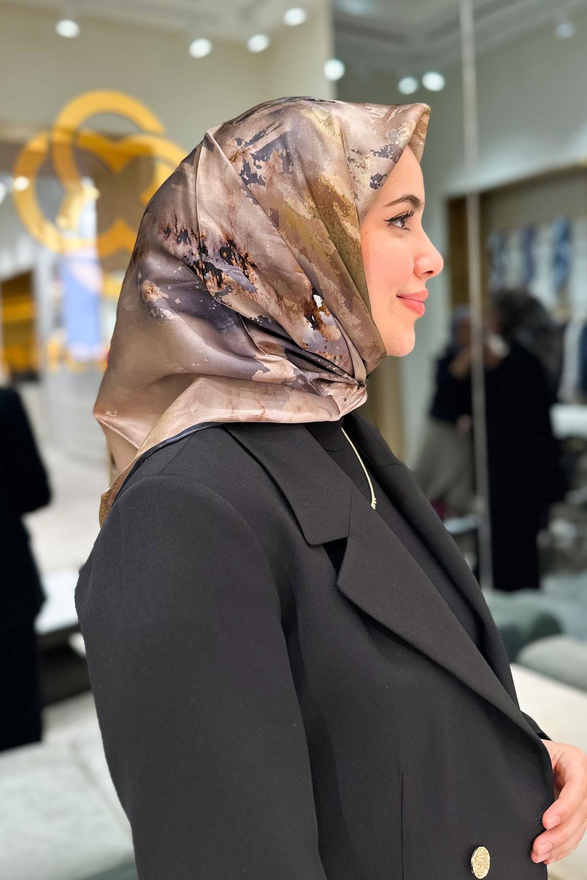 Aker Silk Scarf - 2025 Spring-Summer - 8989701-371 - Satin Silk