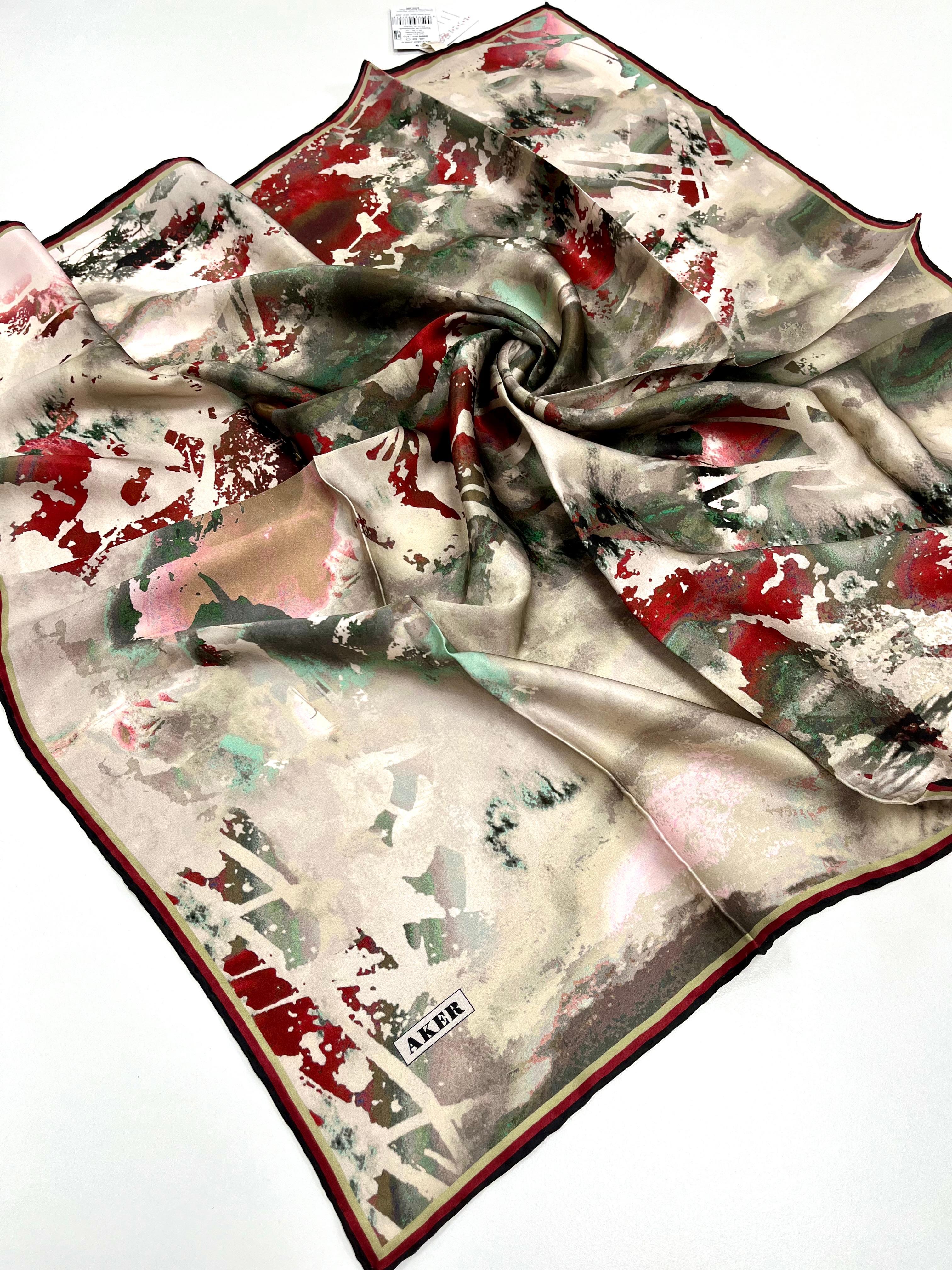 Aker Silk Scarf - 2025 Spring-Summer - 8989713-911 - Twill Silk