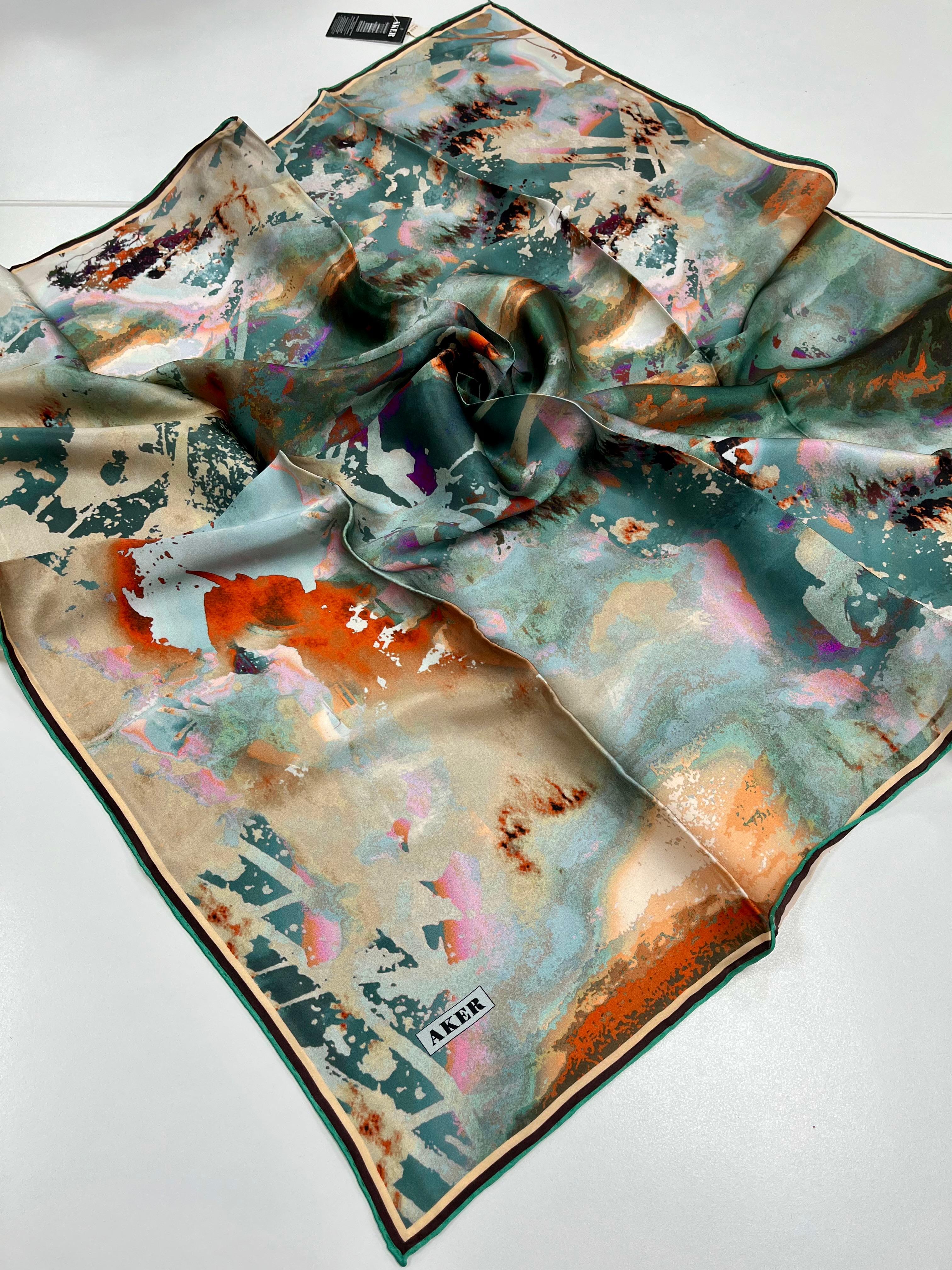 Aker Silk Scarf - 2025 Spring-Summer - 8989713-951 - Twill Silk