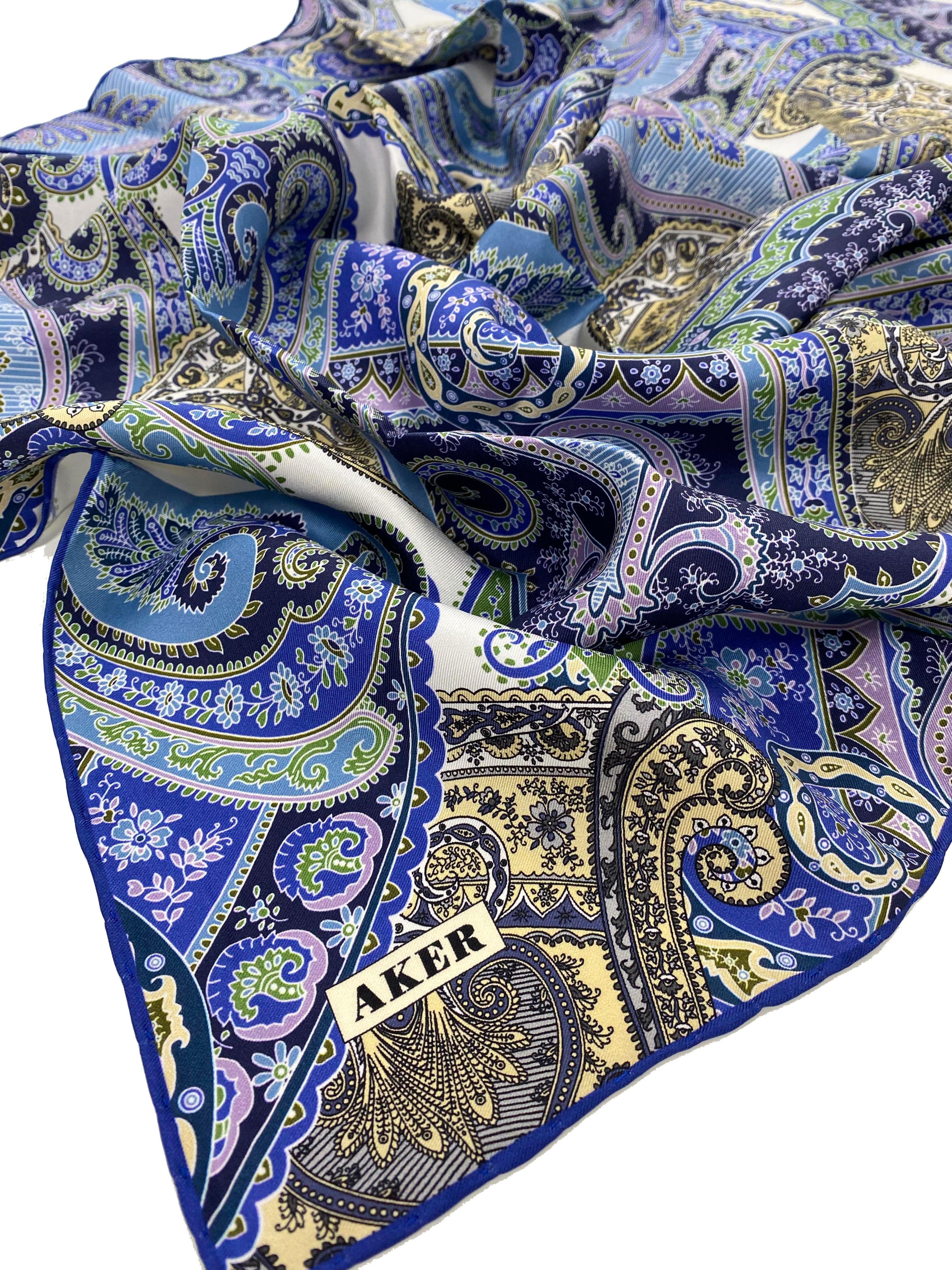 Aker Silk Scarf - 2025 Spring-Summer - 9038701-322 - Satin Silk