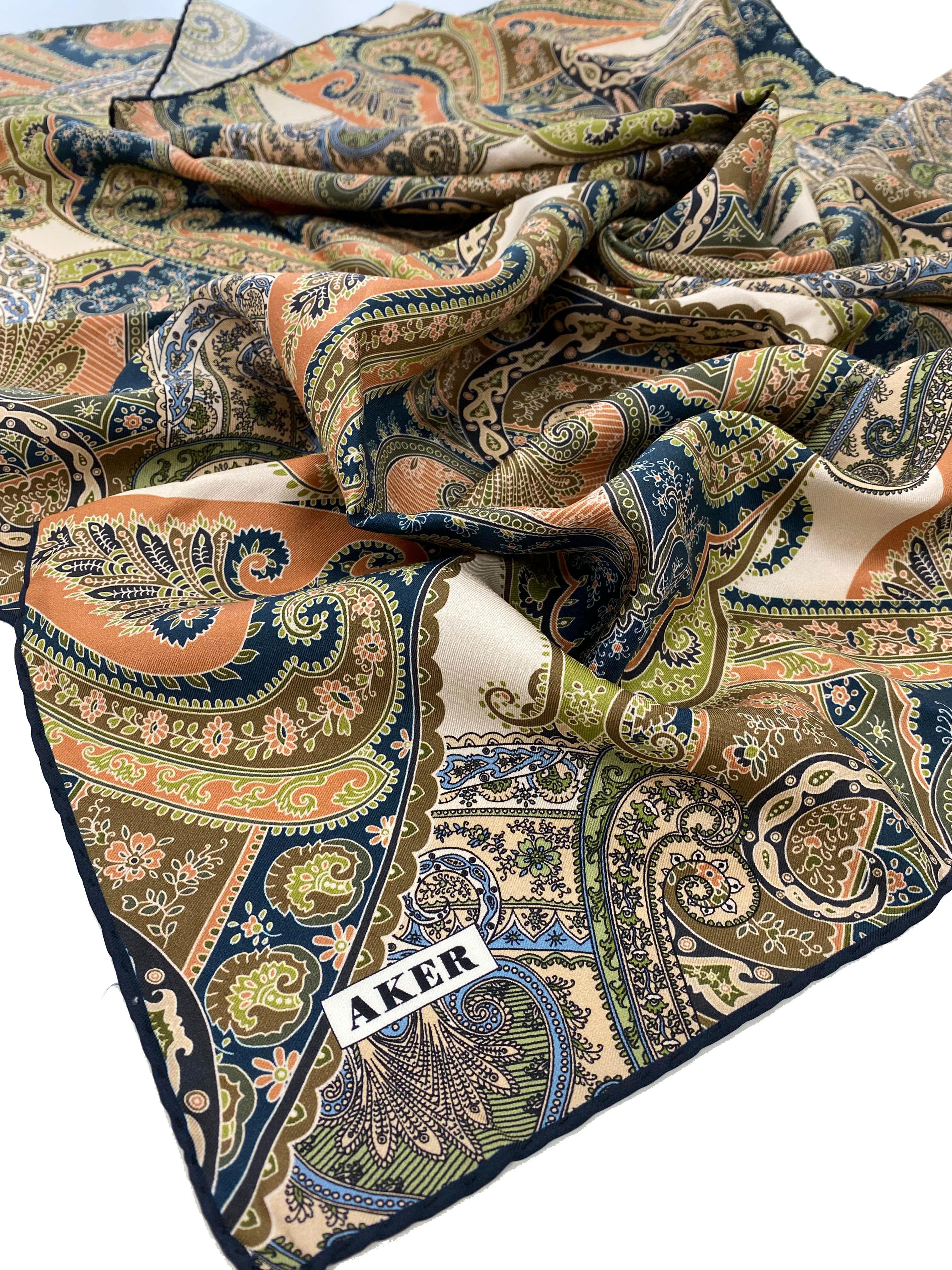 Aker Silk Scarf - 2025 Spring-Summer - 9038701-323 - Satin Silk