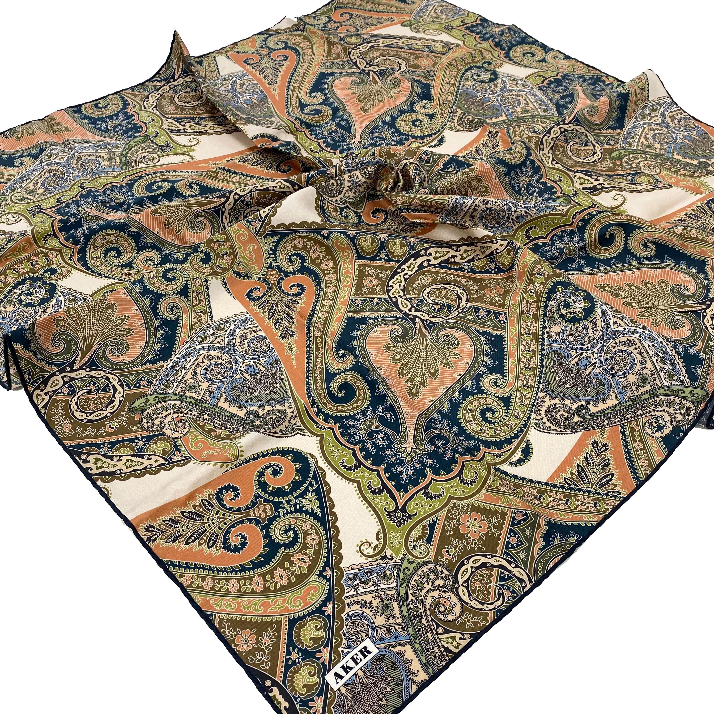 Aker Silk Scarf - 2025 Spring-Summer - 9038701-323 - Satin Silk