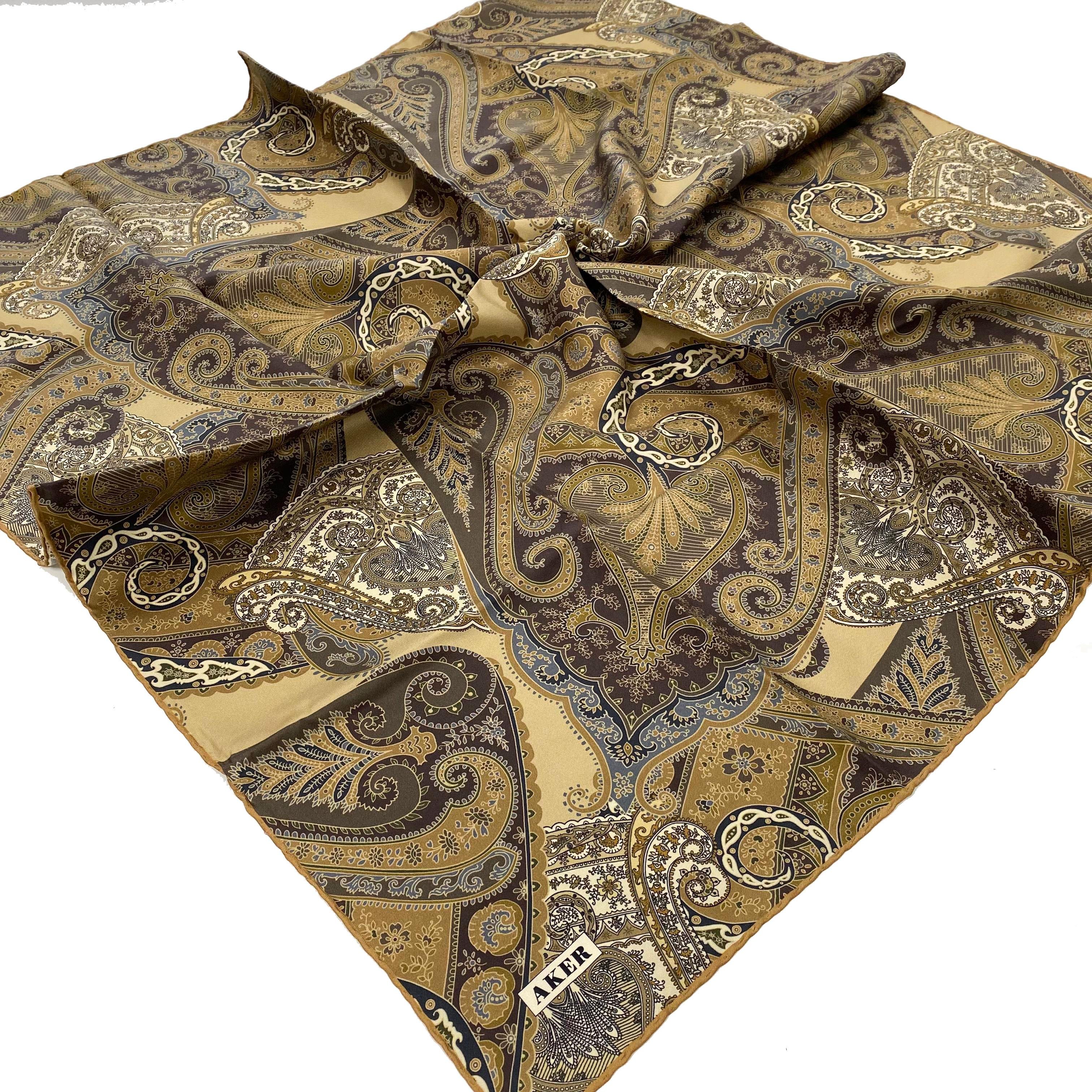 Aker Silk Scarf - 2025 Spring-Summer - 9038701-331 - Satin Silk
