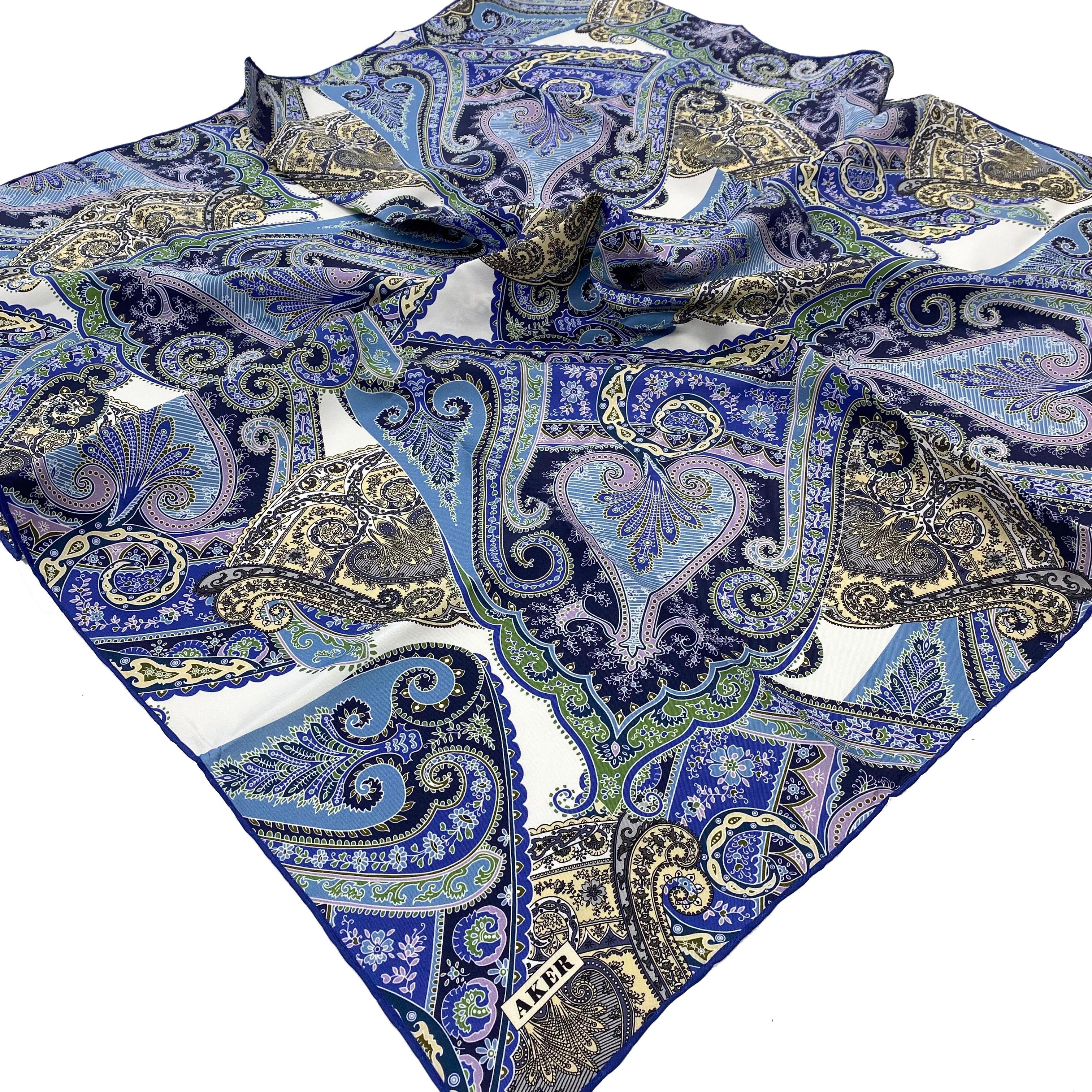 Aker Silk Scarf - 2025 Spring-Summer - 9038701-322 - Satin Silk