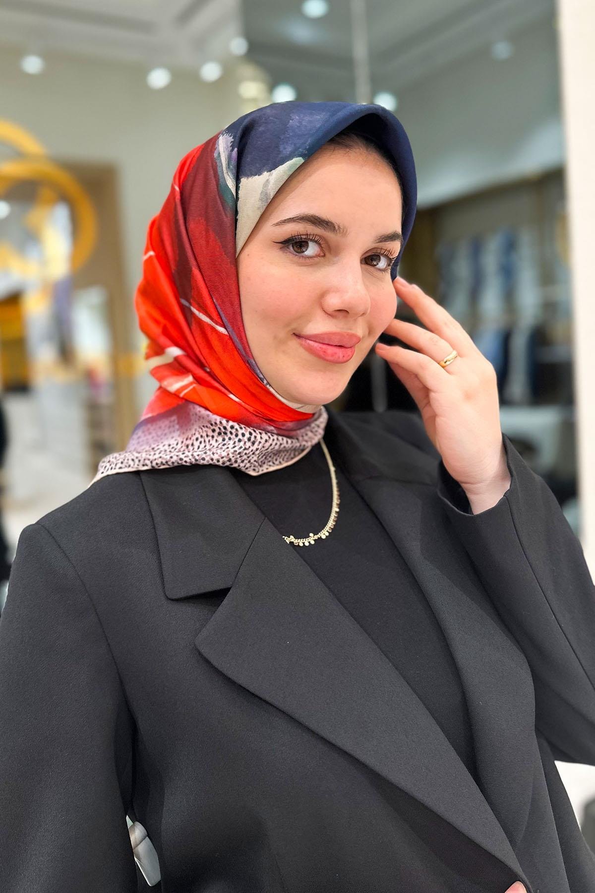 Aker Silk Scarf - 2025 Spring-Summer - 9045713-961 - Twill Silk