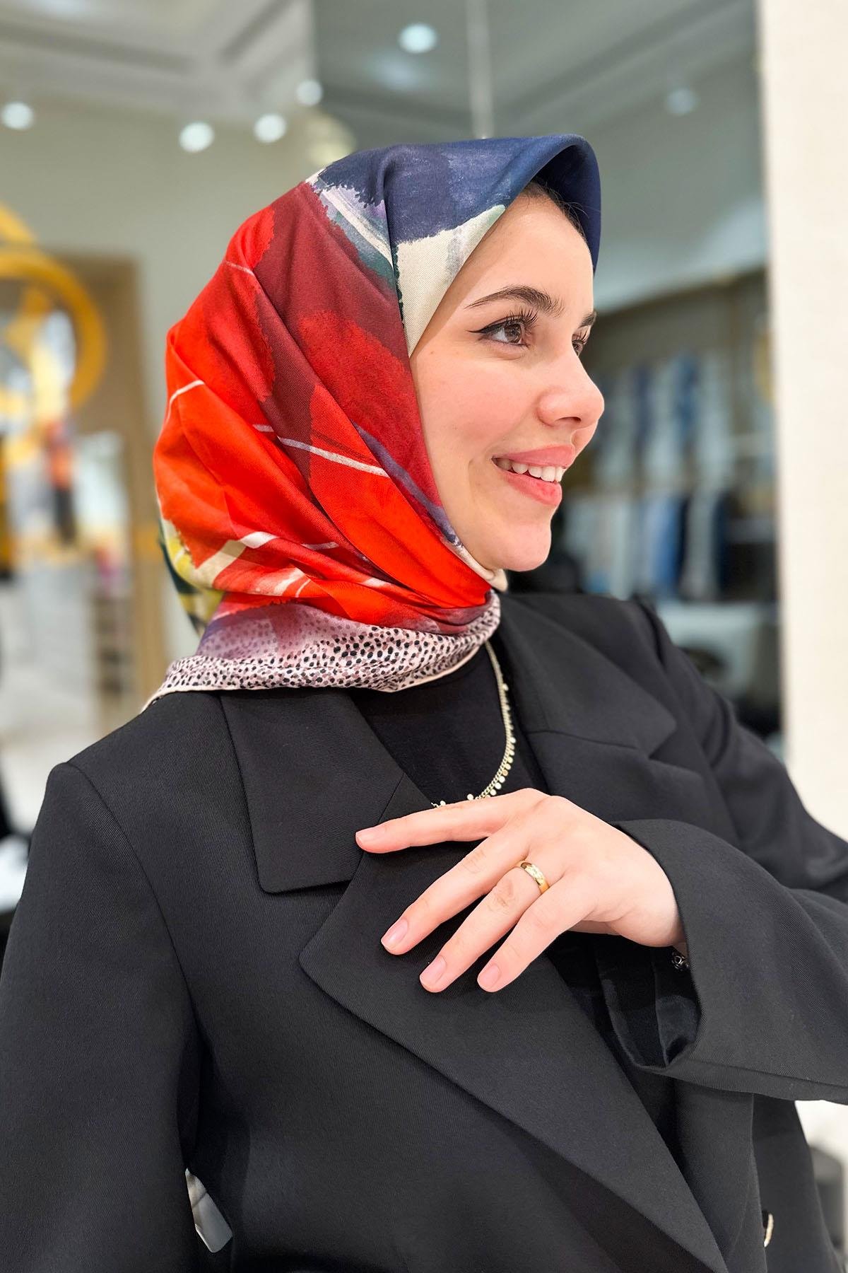 Aker Silk Scarf - 2025 Spring-Summer - 9045713-961 - Twill Silk