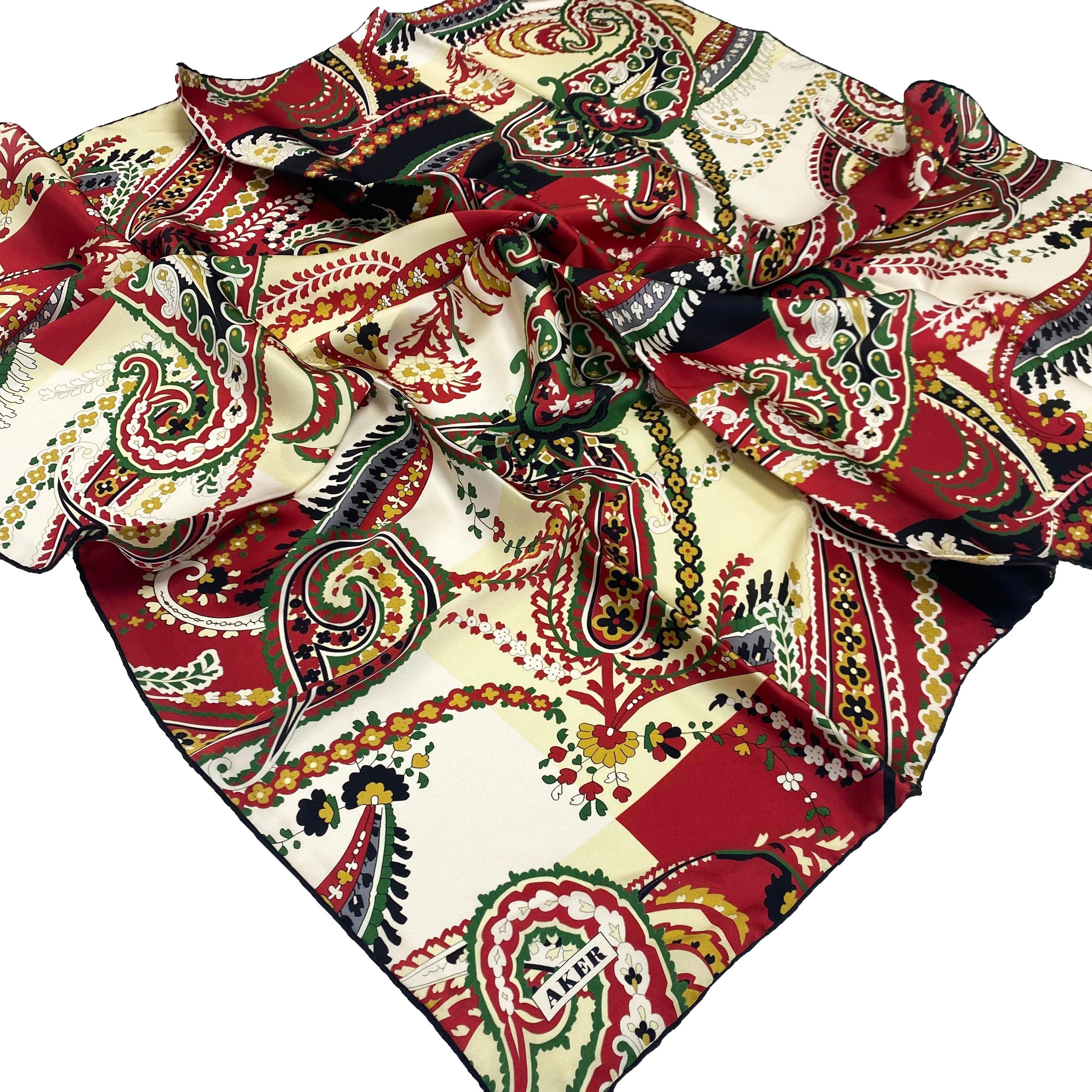 Aker İpek Eşarp - 2025 İlkbahar-Yaz - 9053701-311 - Sura - Şal Desen