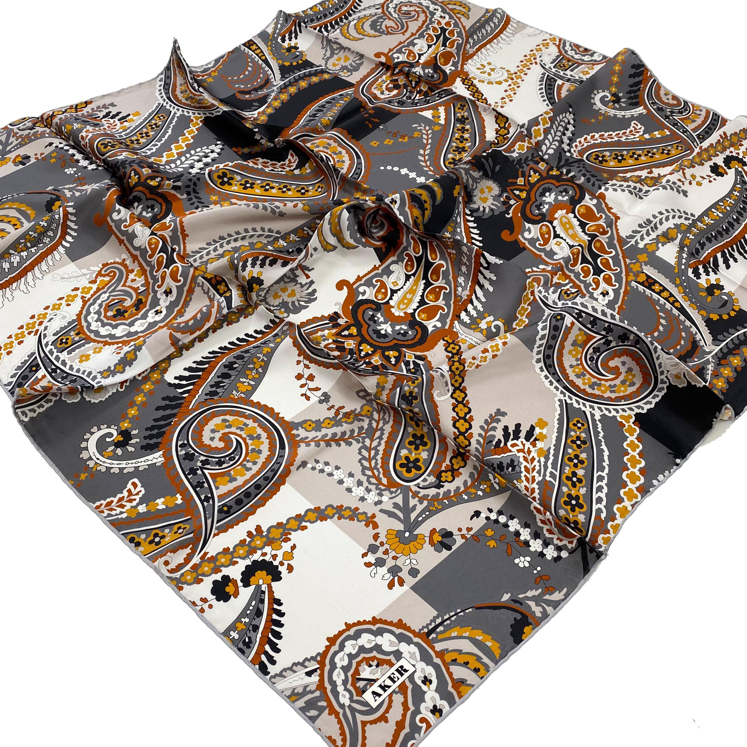 Aker İpek Eşarp - 2025 İlkbahar-Yaz - 9053701-371 - Sura - Şal Desen