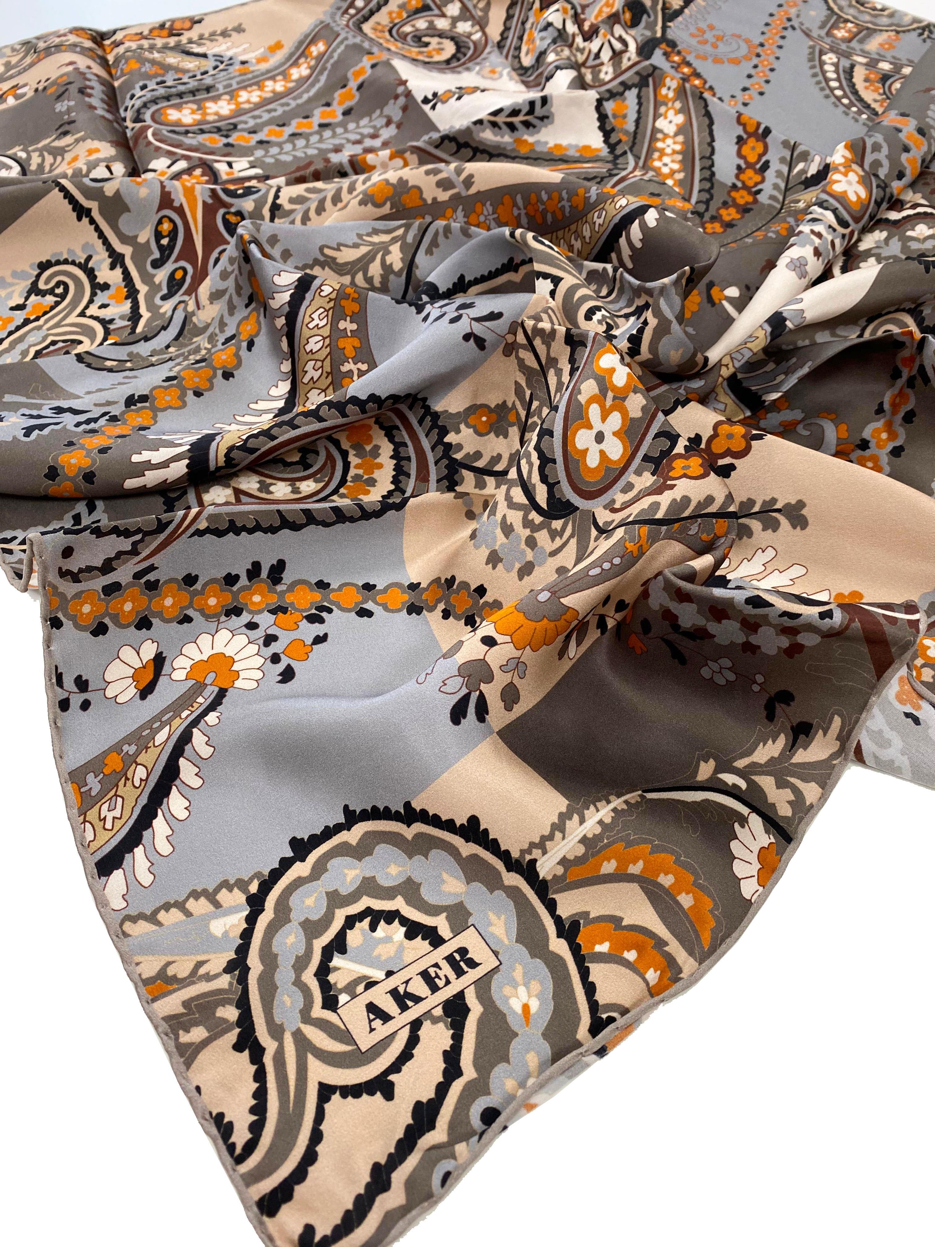 Aker İpek Eşarp - 2025 İlkbahar-Yaz - 9053713-931 - Tivil - Şal Desen