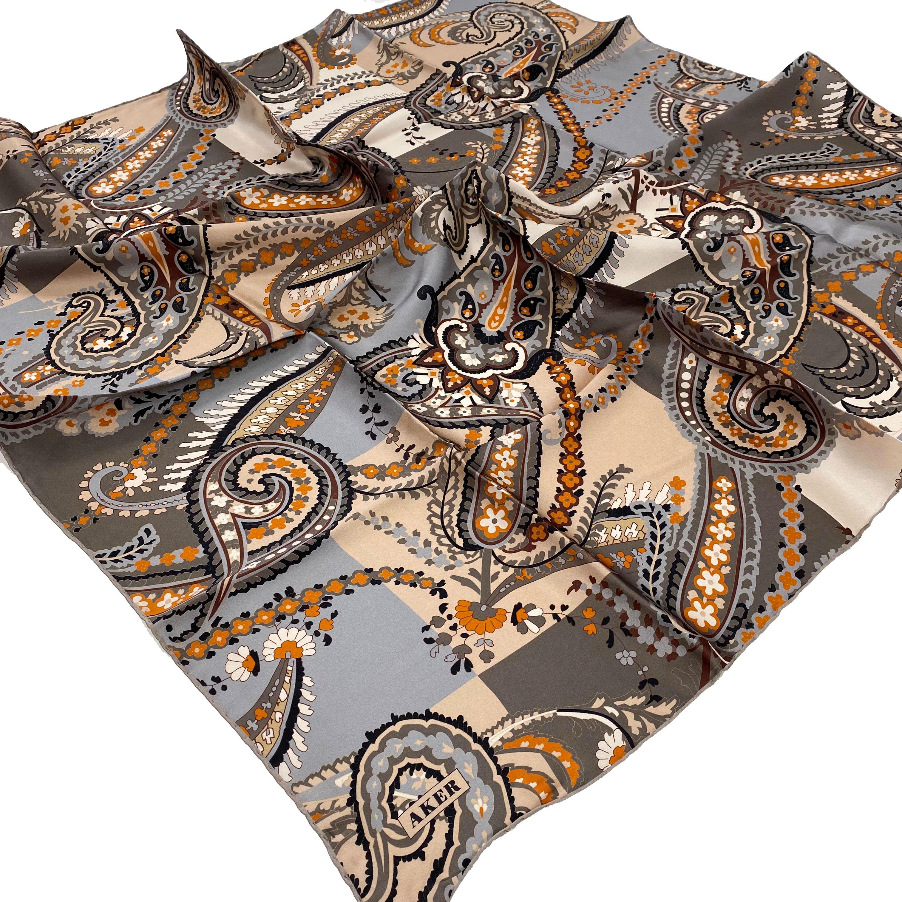 Aker İpek Eşarp - 2025 İlkbahar-Yaz - 9053713-931 - Tivil - Şal Desen