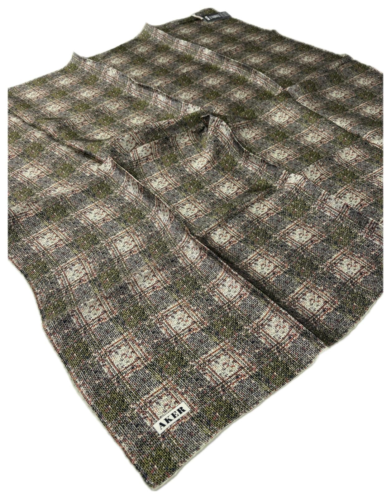 Aker İpek Eşarp - 2026 İlkbahar-Yaz - 9119713-951 - Tivil - Retro Ekose Desen