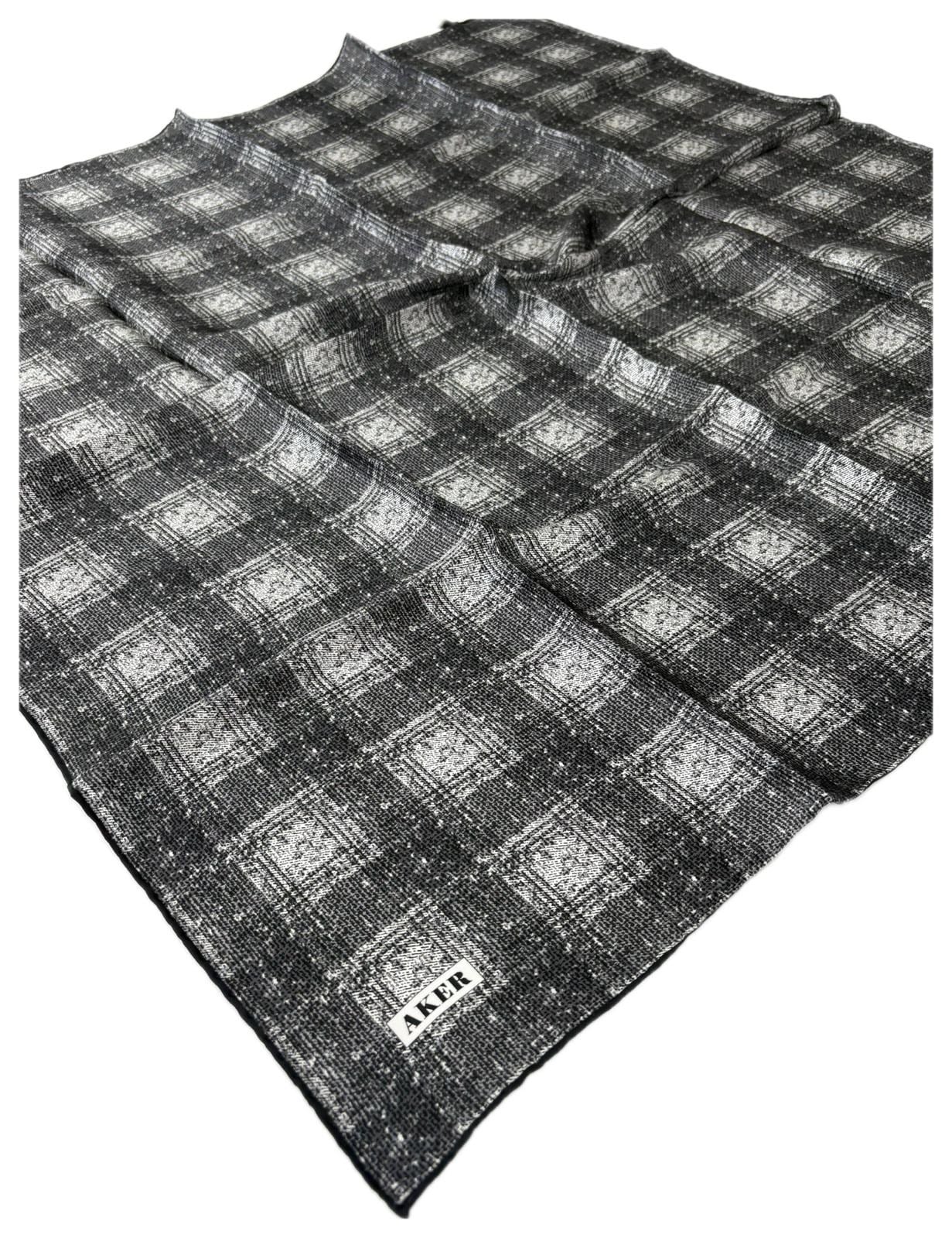 Aker İpek Eşarp - 2026 İlkbahar-Yaz - 9119713-912 - Tivil - Retro Ekose Desen
