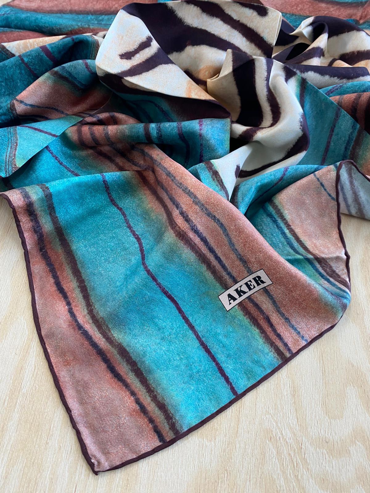 Aker Silk Scarf - 7635713-942 - Twill Silk