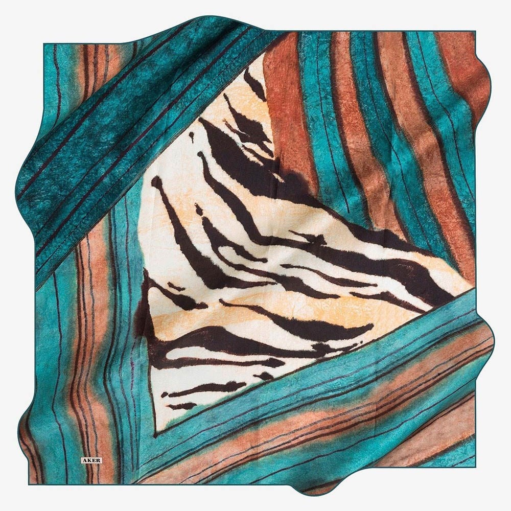 Aker İpek Eşarp - 7635757-342 - Taşlanmış Sura İpek