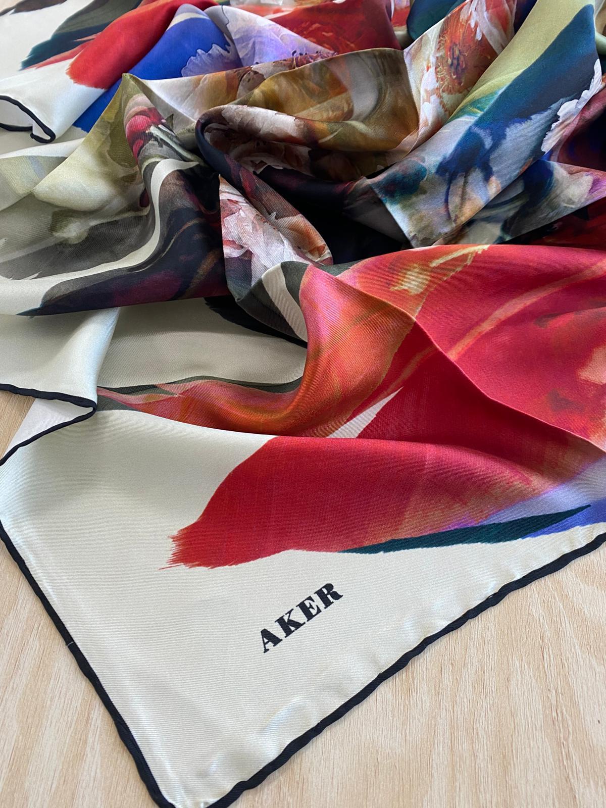 Aker Silk Scarf - 7726713-912 - Twill Silk