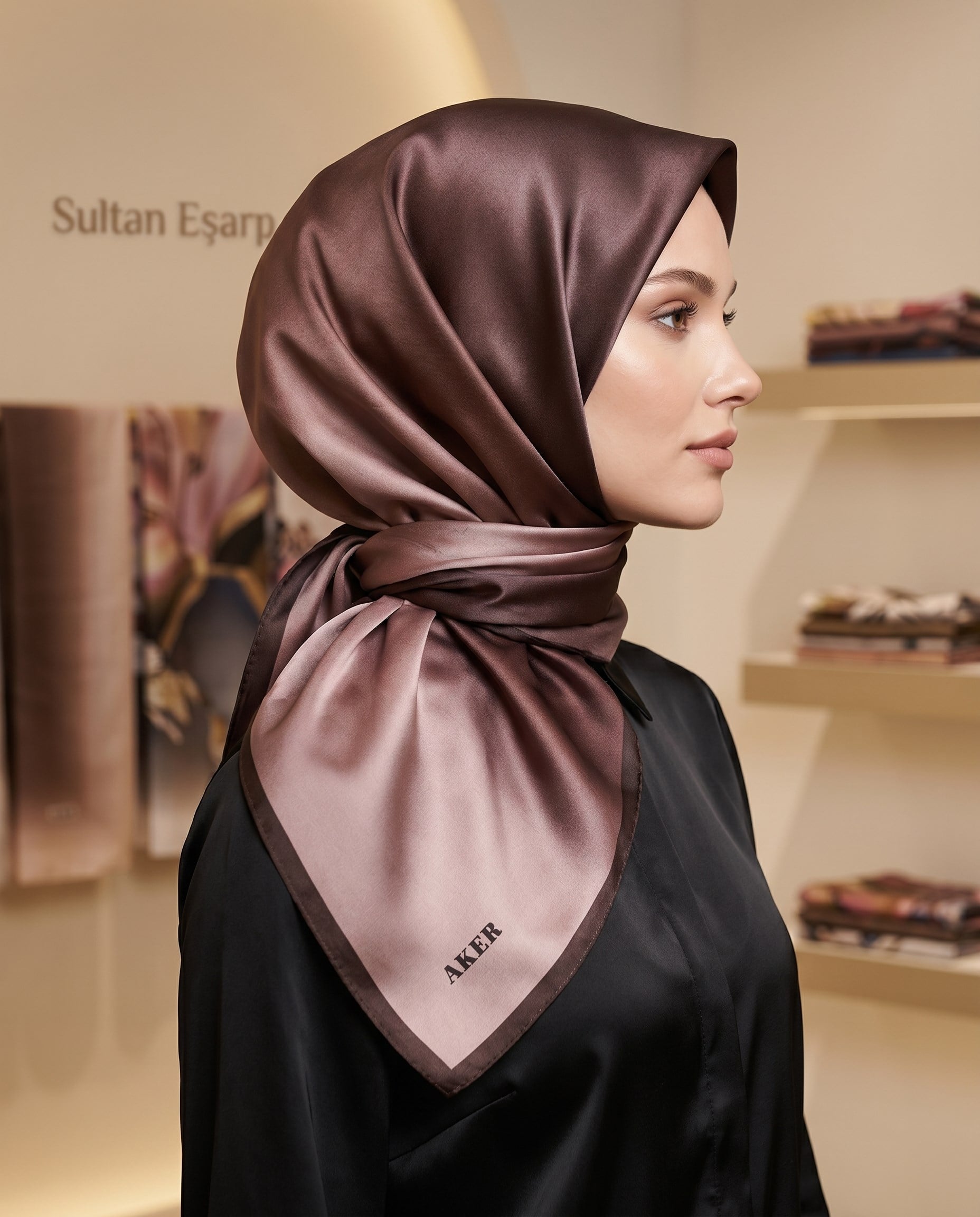 Aker Kristal Eşarp - Degrade - 1070950-943 - 
