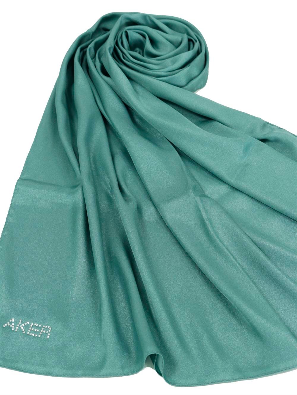 Aker Kristal Şal - Düz Renk - 3030100-952 - Yeşil