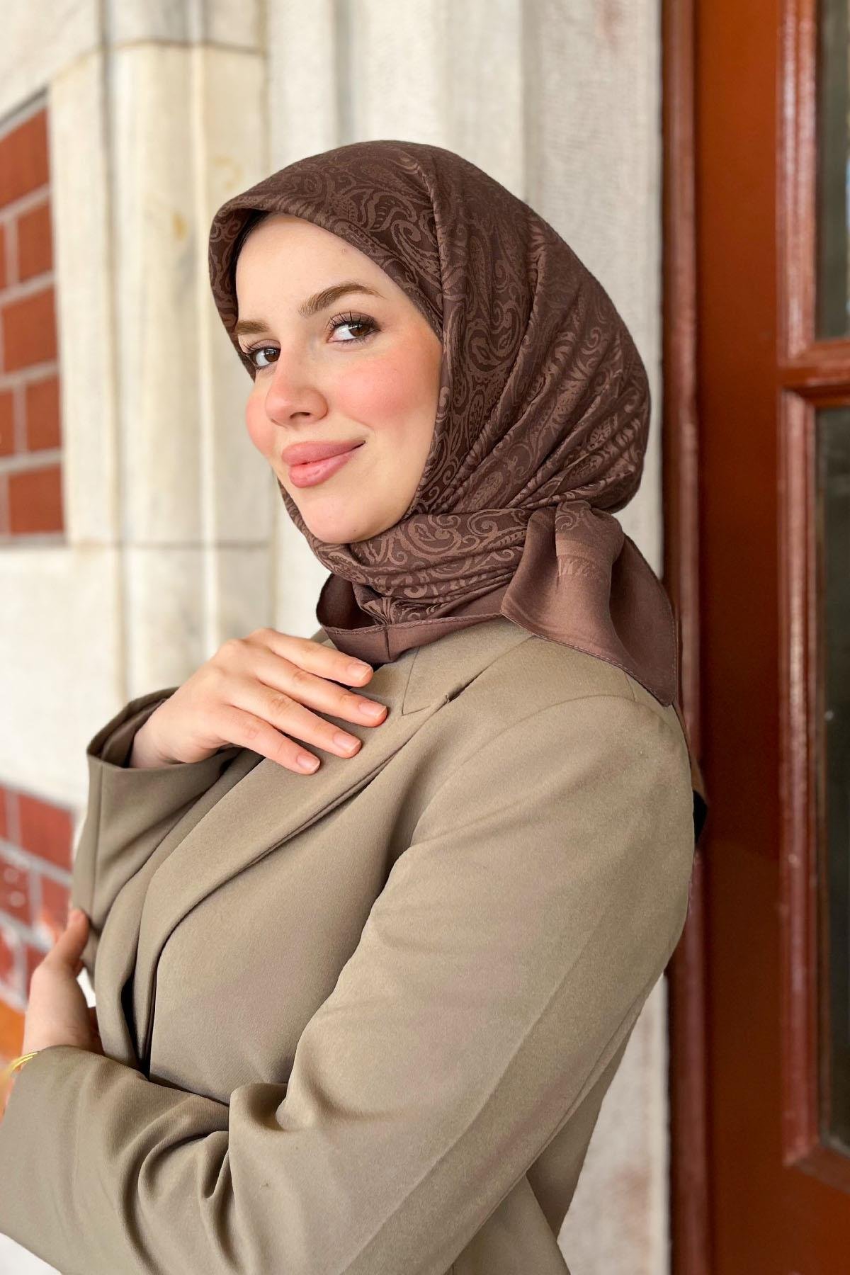 Aker Lyocell Etnik Jakar Eşarp - 3030350-933 - Renk