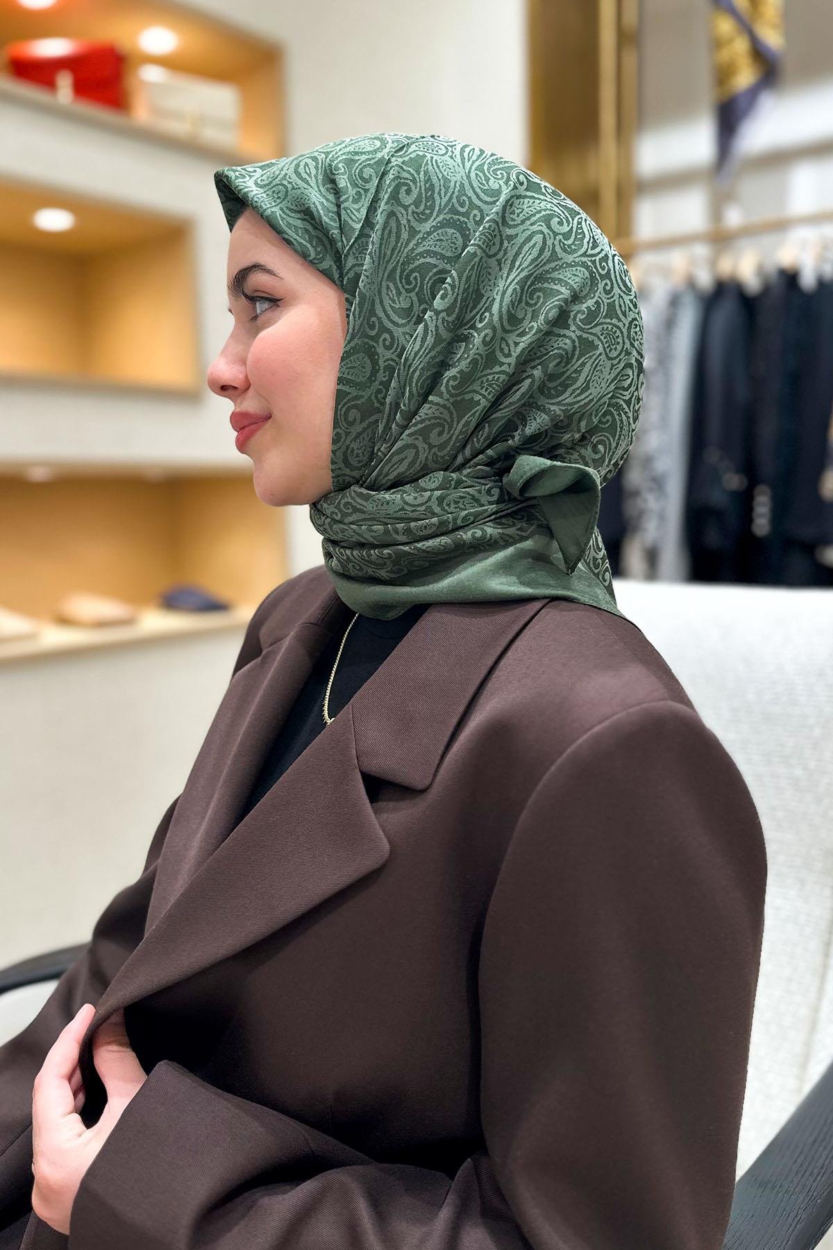 Aker Lyocell Etnik Jakar Eşarp - 3030350-951