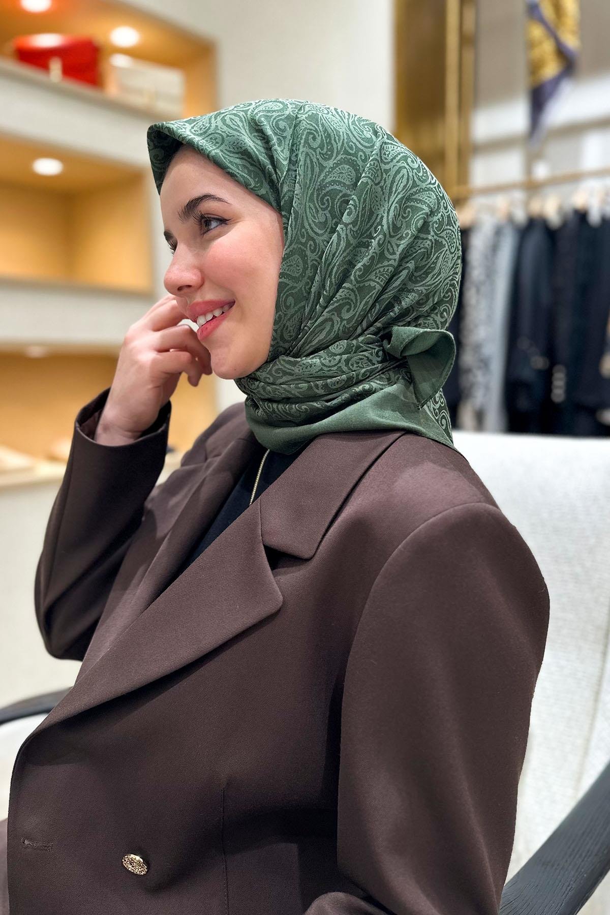 Aker Lyocell Etnik Jakar Eşarp - 3030350-951