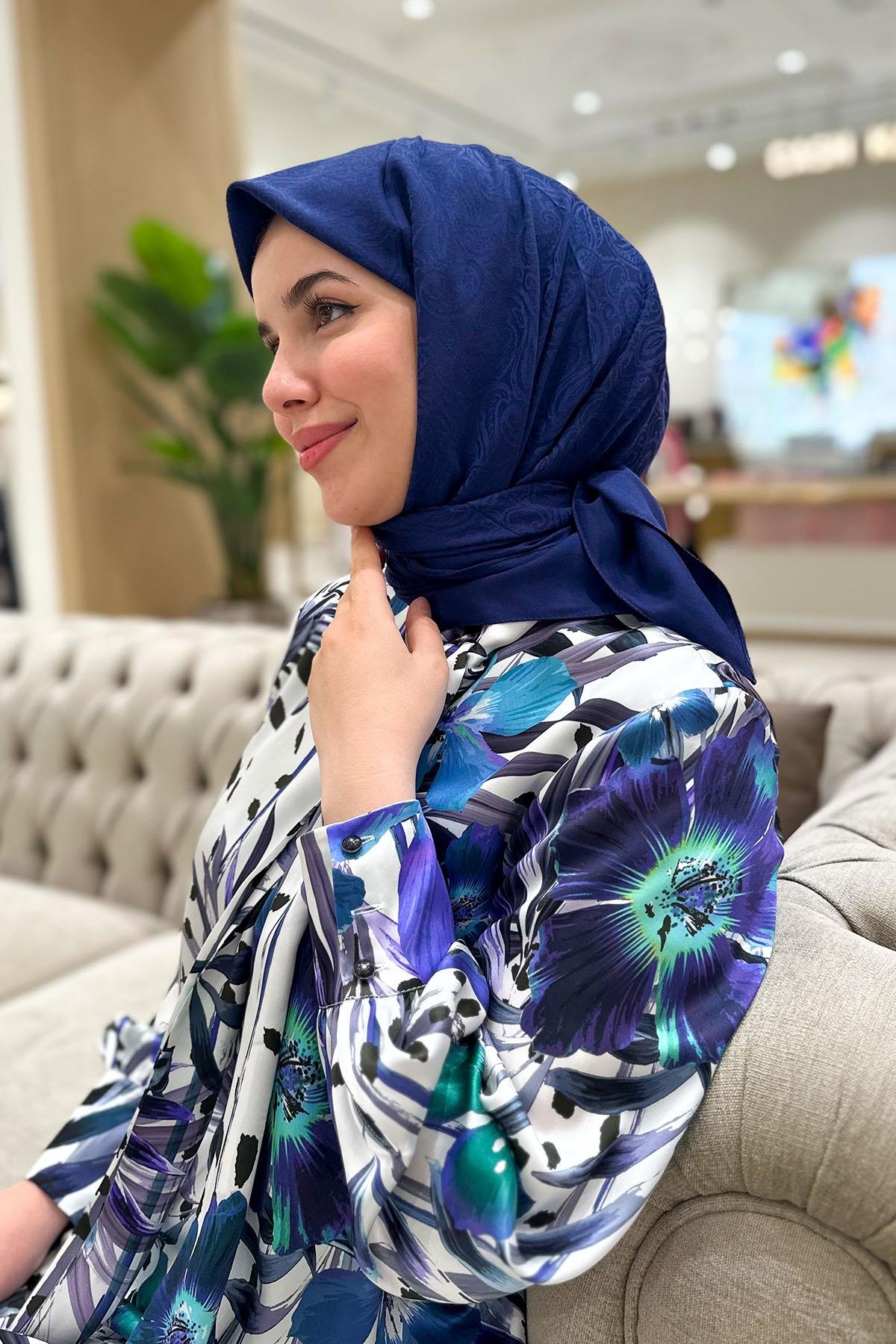 Aker Lyocell Etnik Jakar Eşarp - 3030350-921