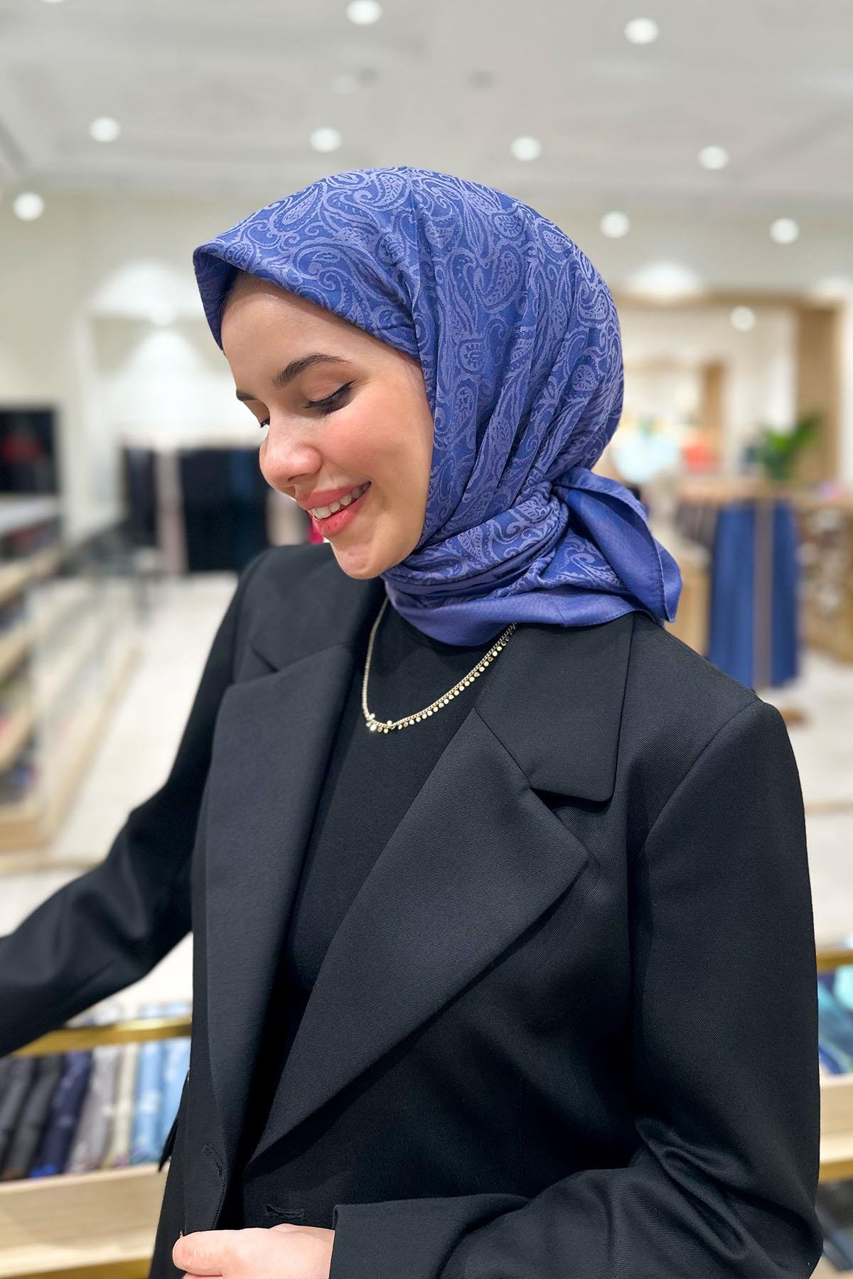 Aker Lyocell Etnik Jakar Eşarp - 3030350-923