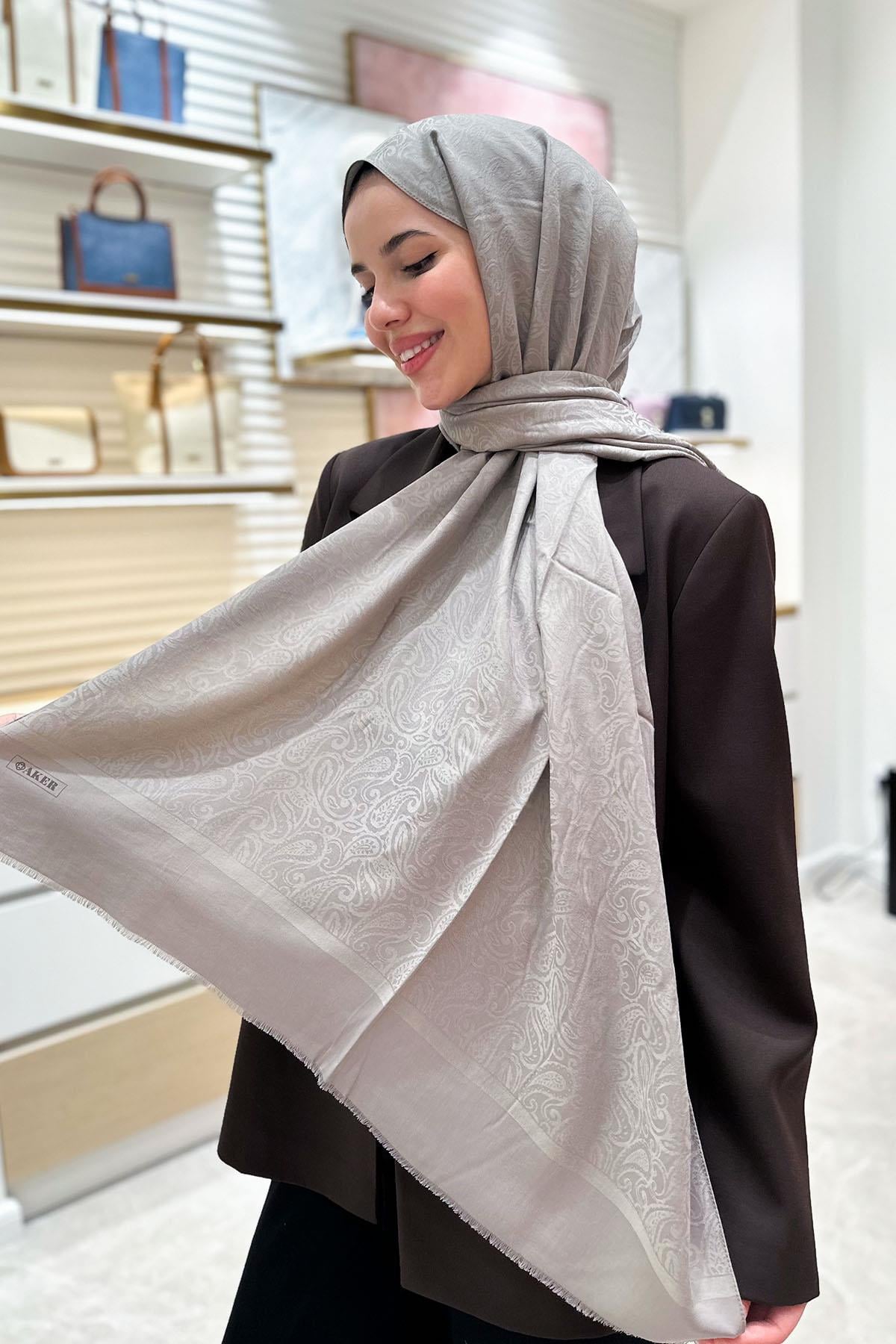 Aker Lyocell Etnik Jakar Şal - 3030300-981