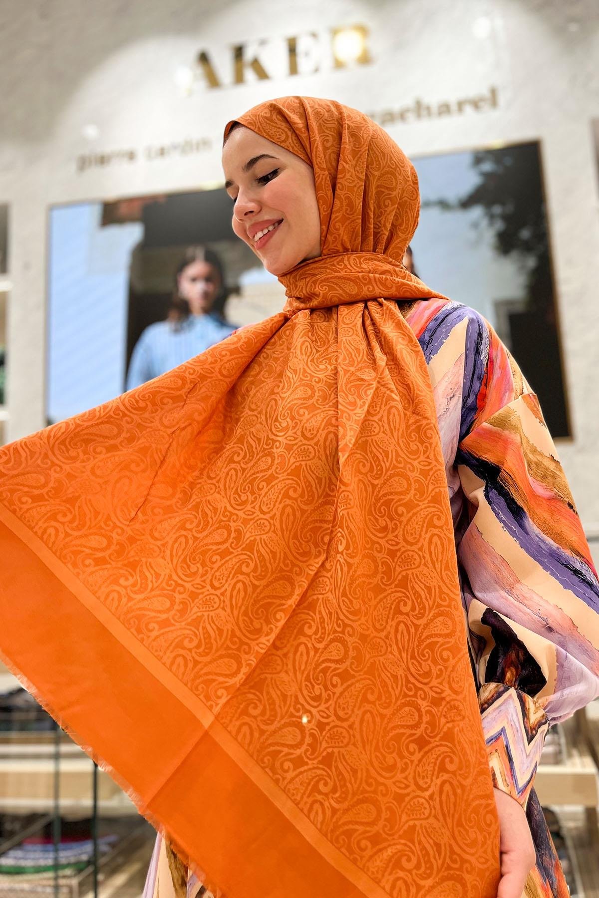 Aker Lyocell Etnik Jakar Şal - 3030300-961