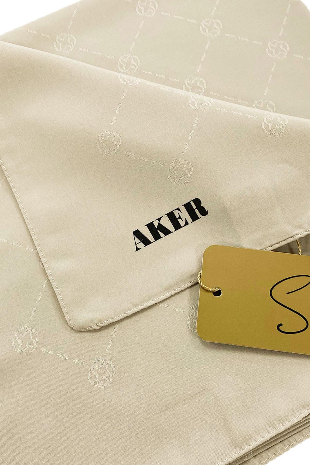 Aker Monogram Jakarlı Eşarp - Koza Desen - 1070400-961