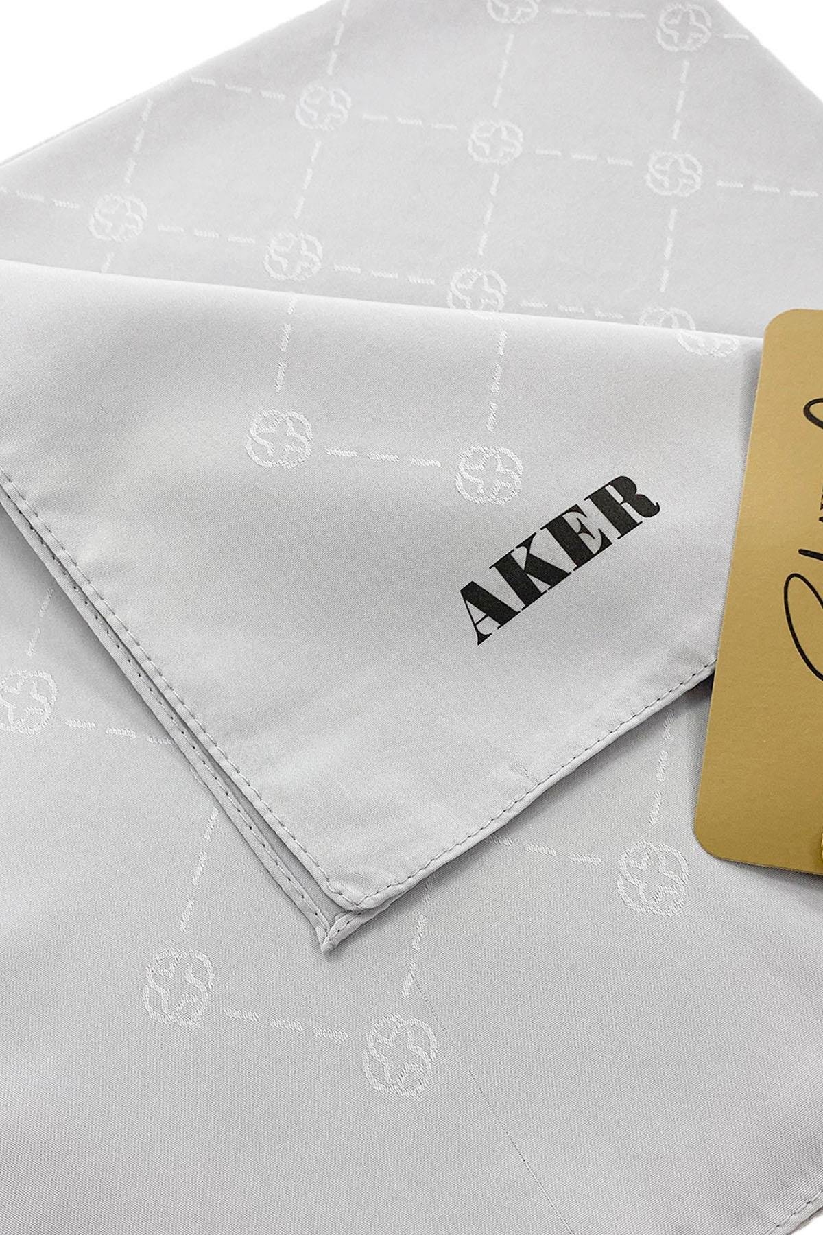 Aker Monogram Jakarlı Eşarp - Koza Desen - 1070400-971