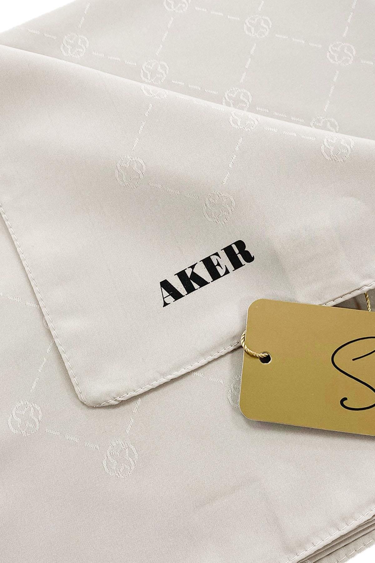 Aker Monogram Jakarlı Eşarp - Koza Desen - 1070400-983
