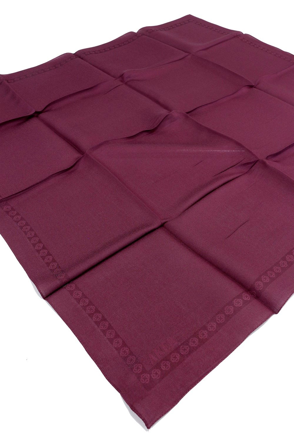 Aker Simli Monogram Eşarp - Düz Renk - 1040200-392