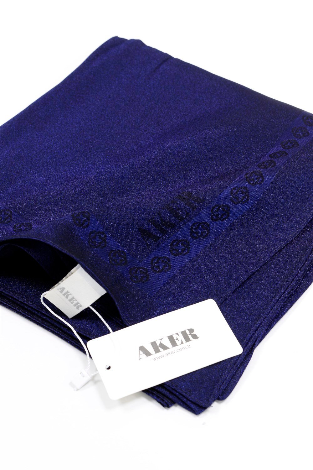 Aker Simli Monogram Eşarp - Düz Renk - 1040200-323