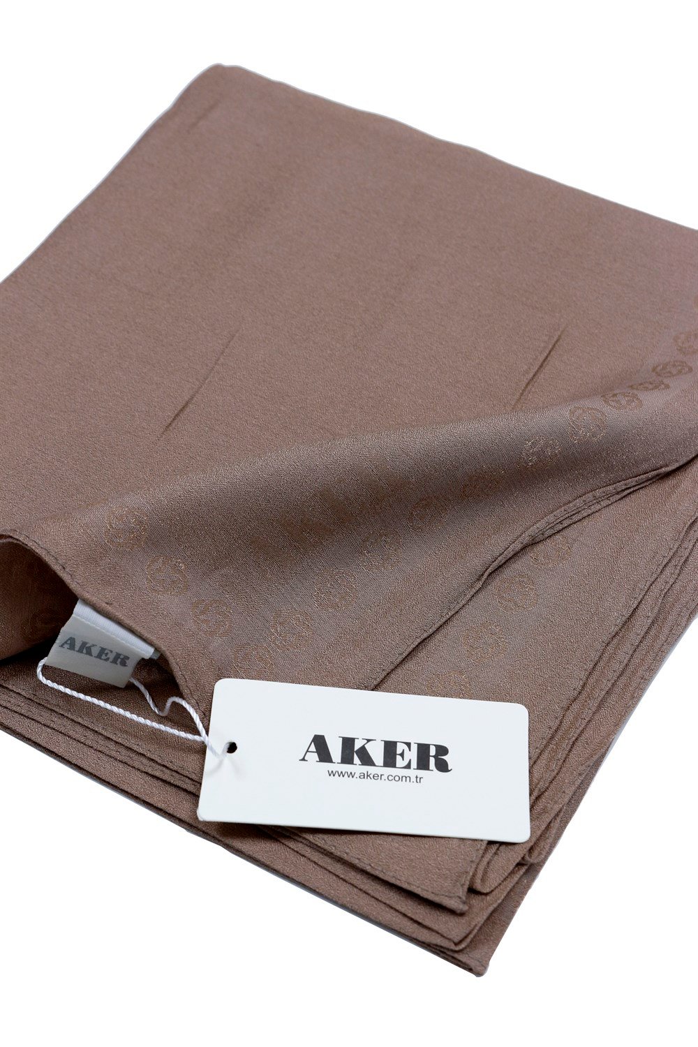 Aker Simli Monogram Eşarp - Düz Renk - 1040200-381