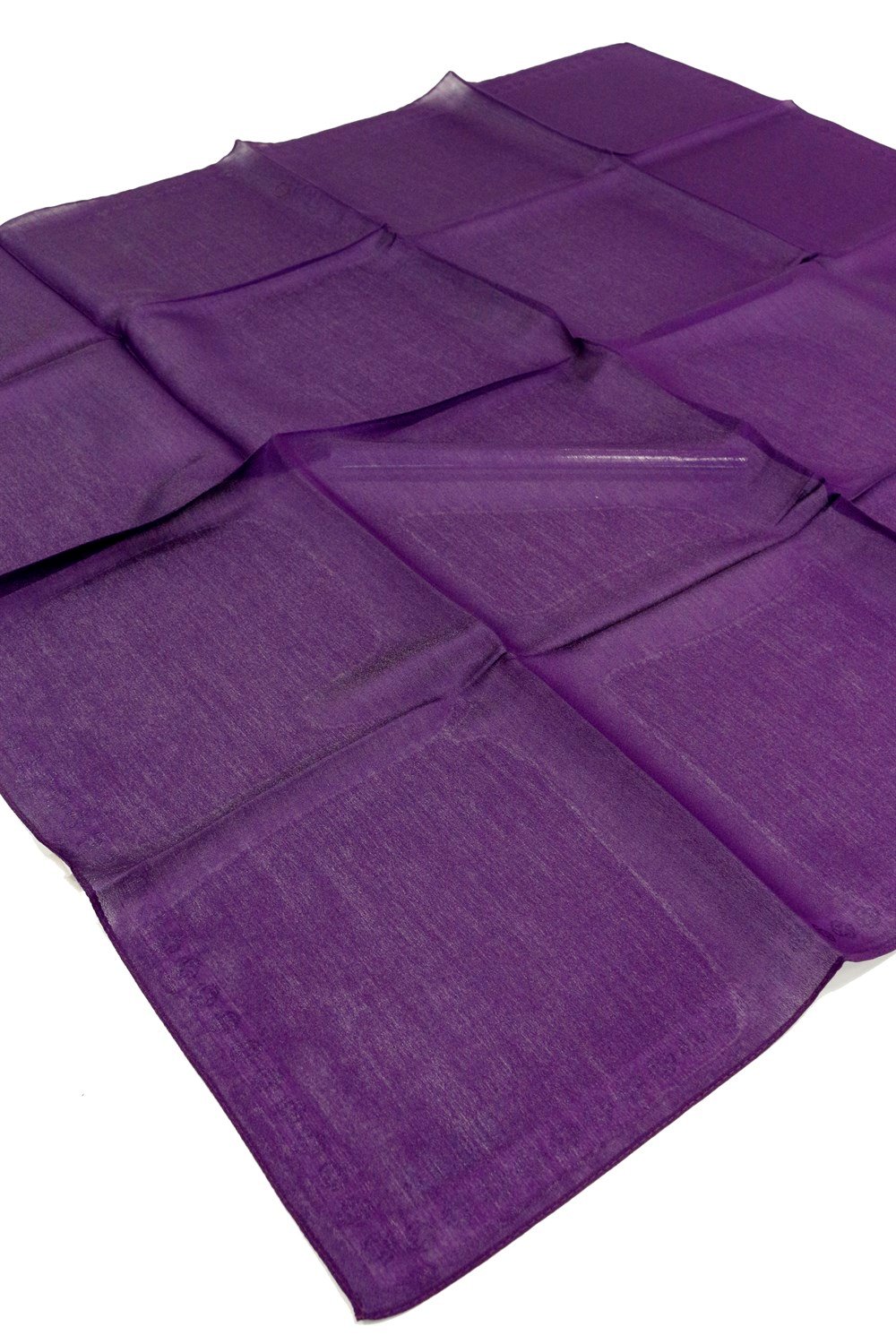 Aker Simli Monogram Eşarp - Düz Renk - 1040200-390 - Mor