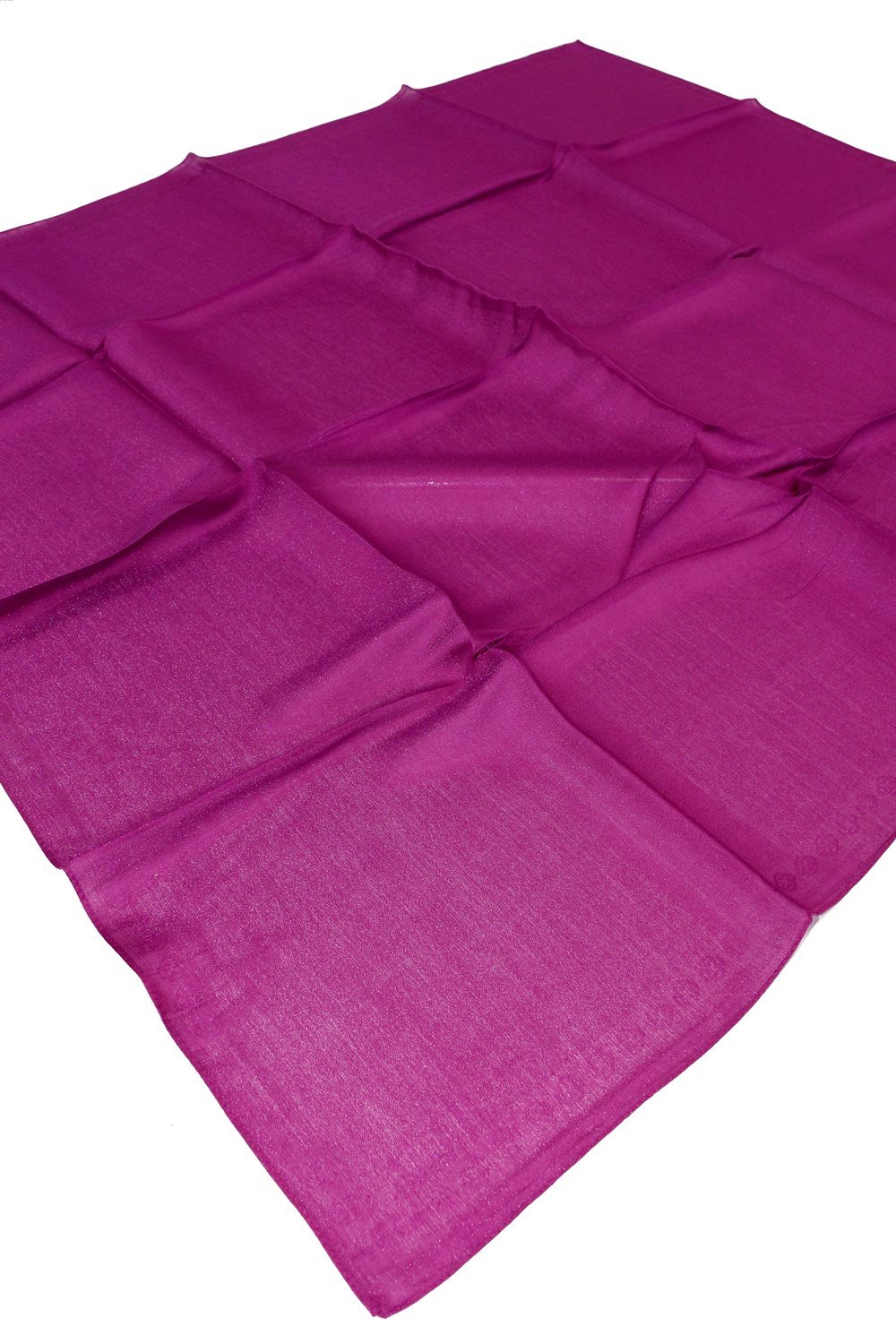 Aker Simli Monogram Eşarp - Düz Renk - 1040200-395 - Bordo