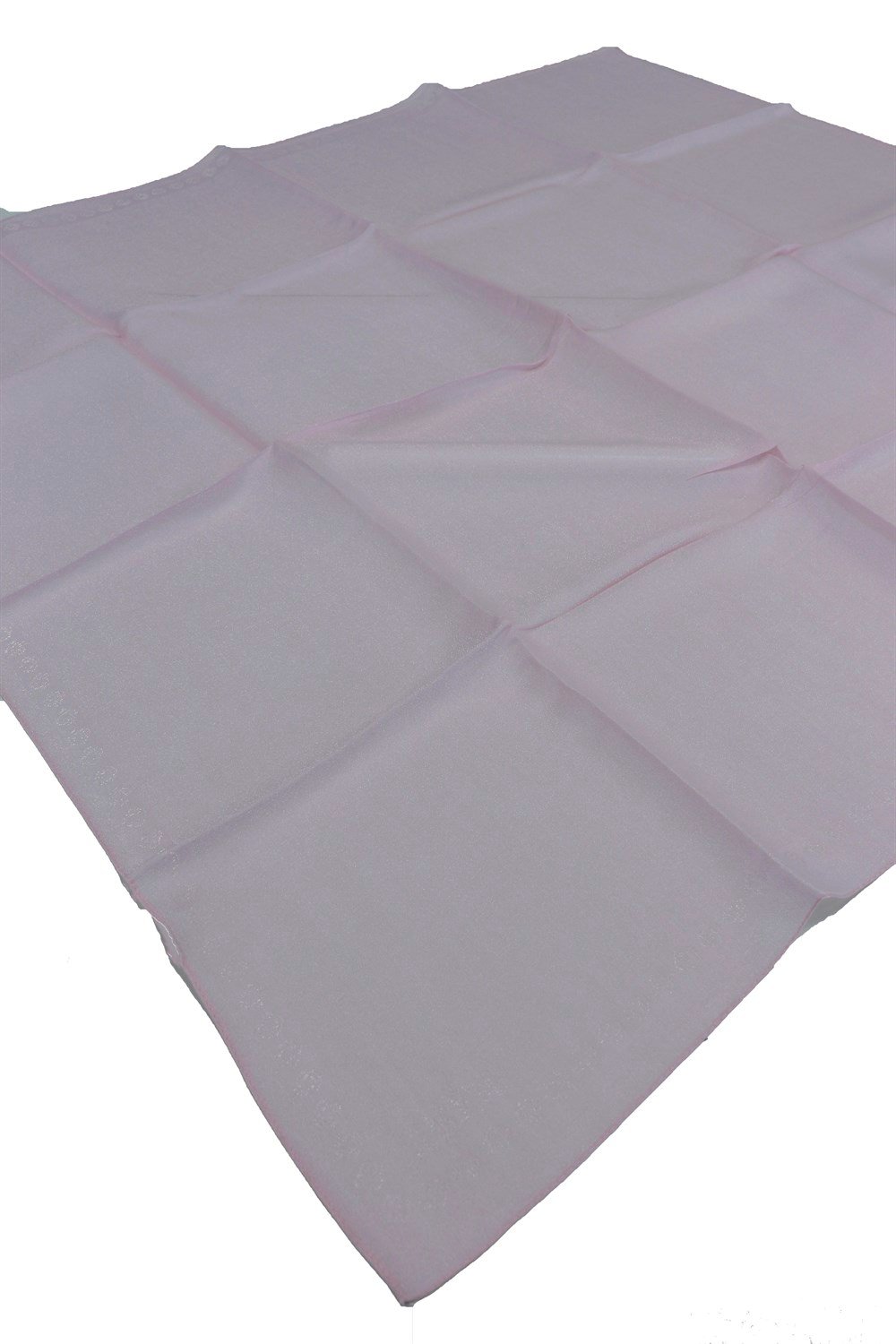 Aker Simli Monogram Eşarp - Düz Renk - 1040200-393 - Açık Pembe