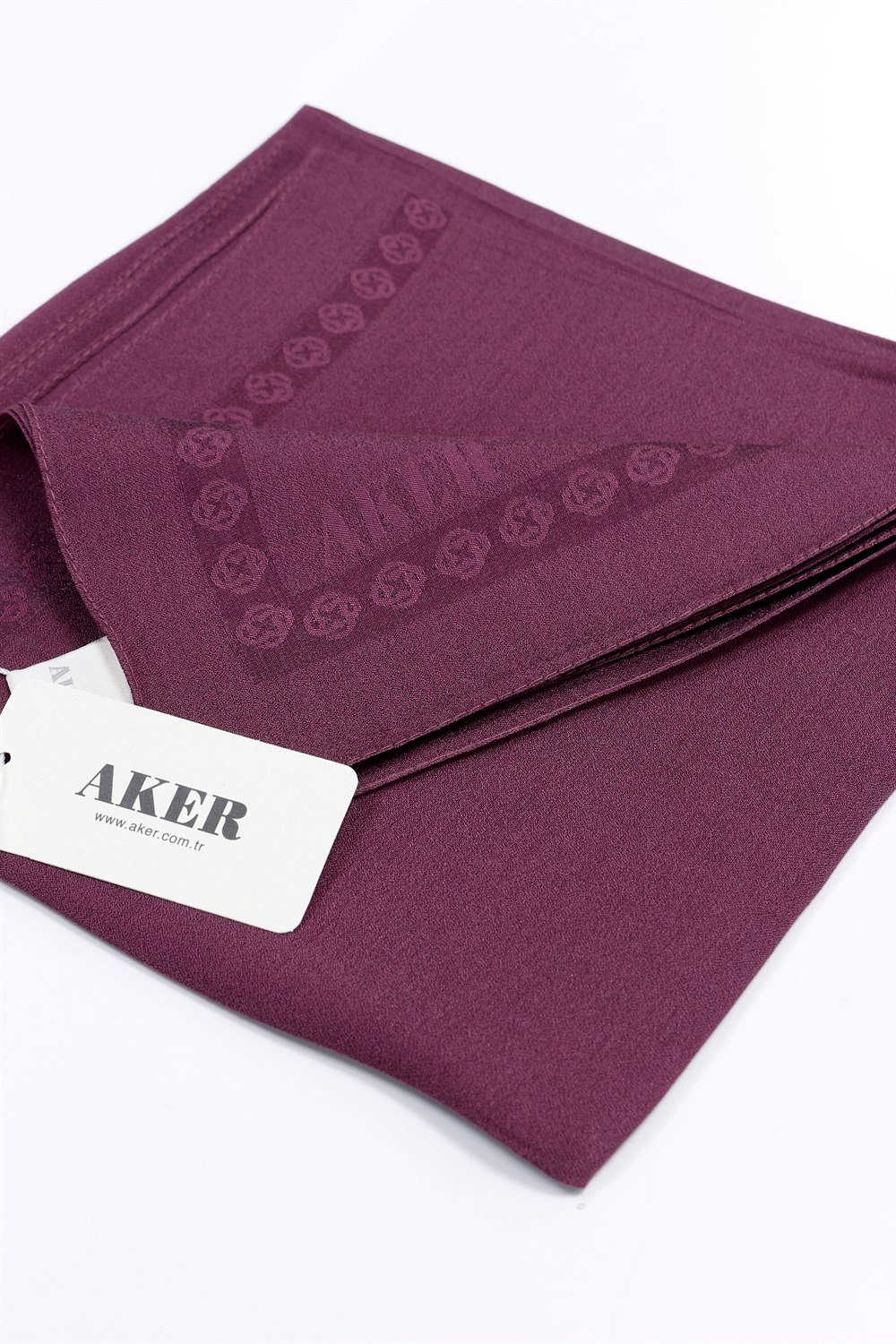 Aker Simli Monogram Eşarp - Düz Renk - 1040200-392