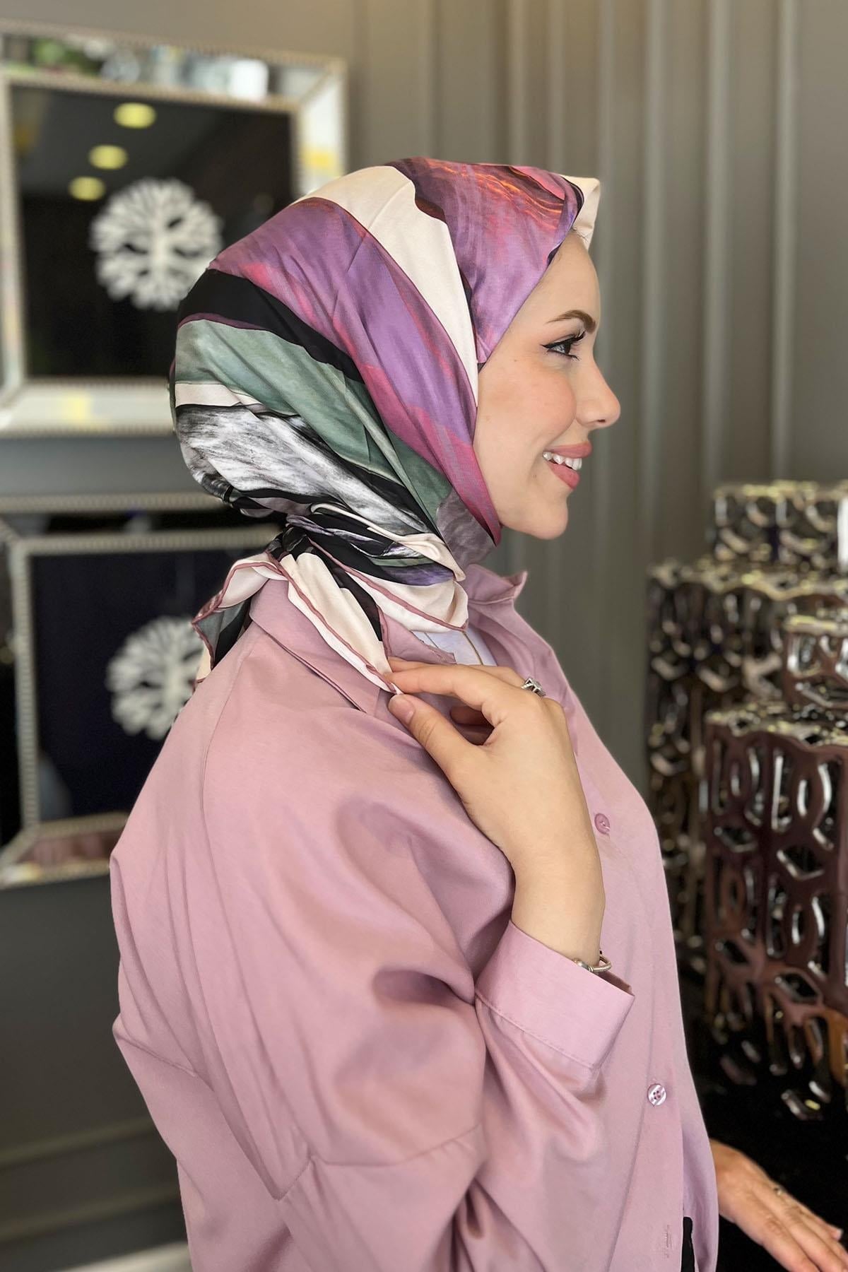 Aker Sport Hafif Defolu Polyester Eşarp - 6812797-995 - D363