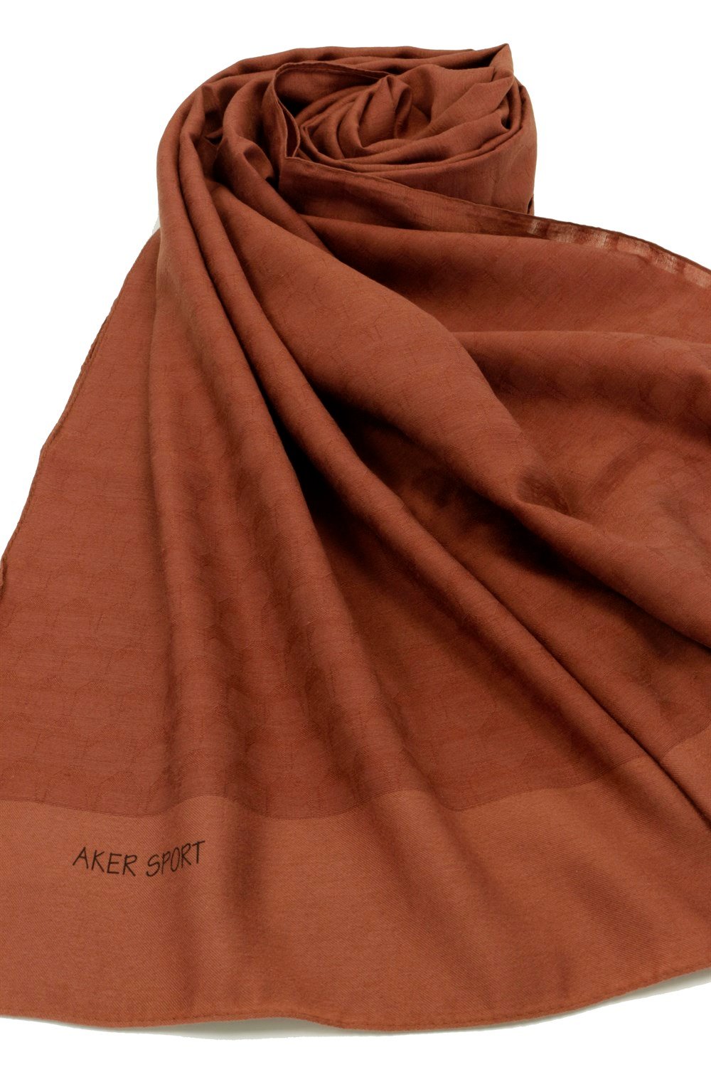 Aker Sport Monogram Moon Şal - 3'lü Set - Siyah, Kiremit, Kahve